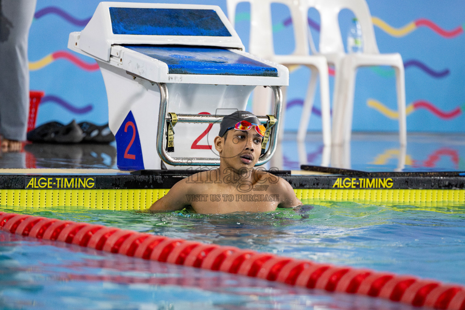 Day 4 of National Swimming Competition 2024 held in Hulhumale', Maldives on Monday, 16th December 2024. 
Photos: Hassan Simah / images.mv