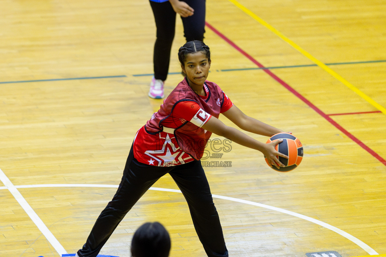 Day 2 of 25th Inter-School Netball Tournament was held in Social Center at Male', Maldives on Saturday, 10th August 2024. Photos: Nausham Waheed/ Mohamed Mahfooz Moosa / images.mv