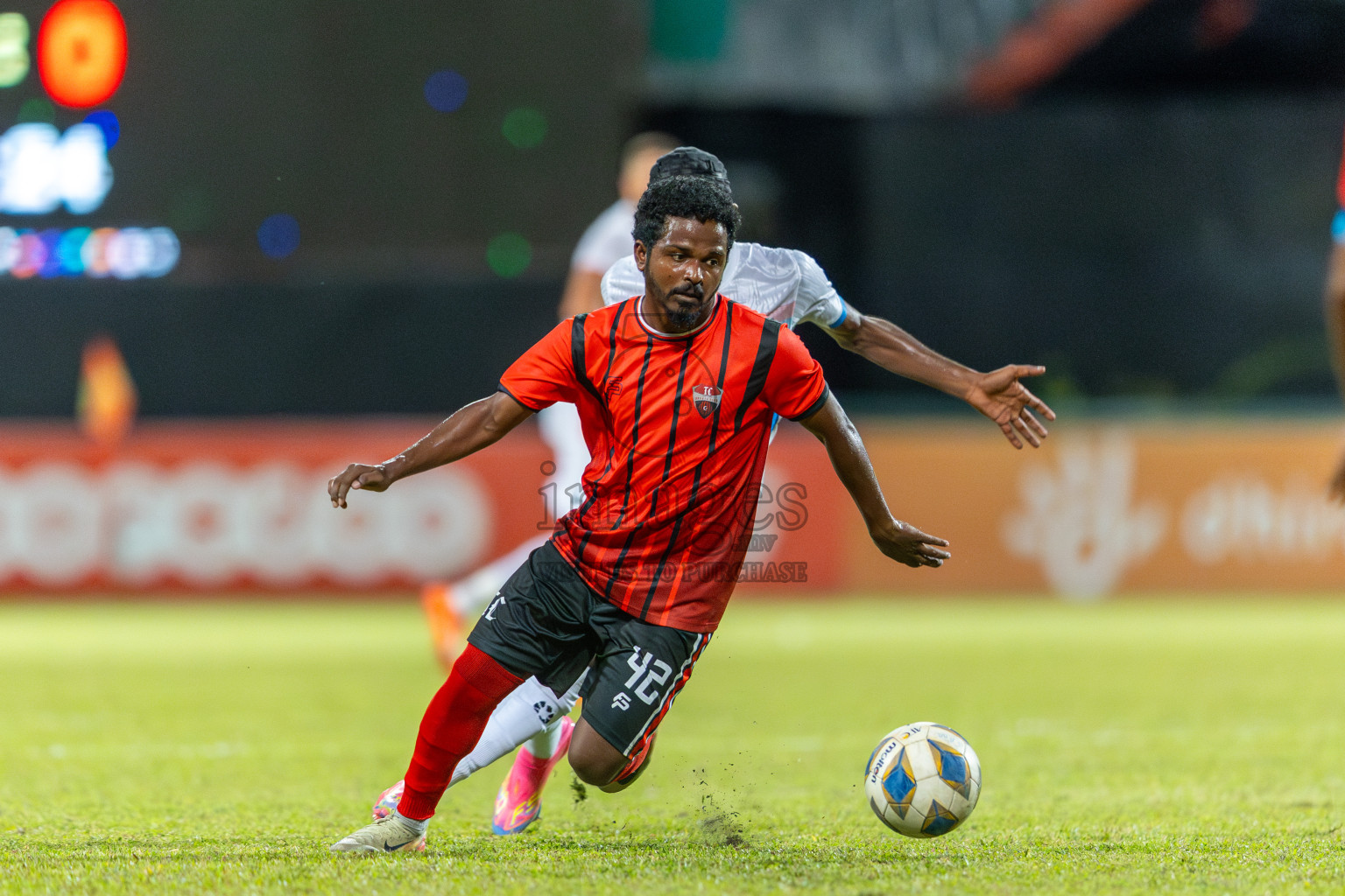 TC Sports Club vs Odi Sports Club in the FAM League Cup 2025 held at National Football Stadium, Male', Maldives on Sunday, 4th May 2025.
Photos By: Ismail Thoriq / images.mv