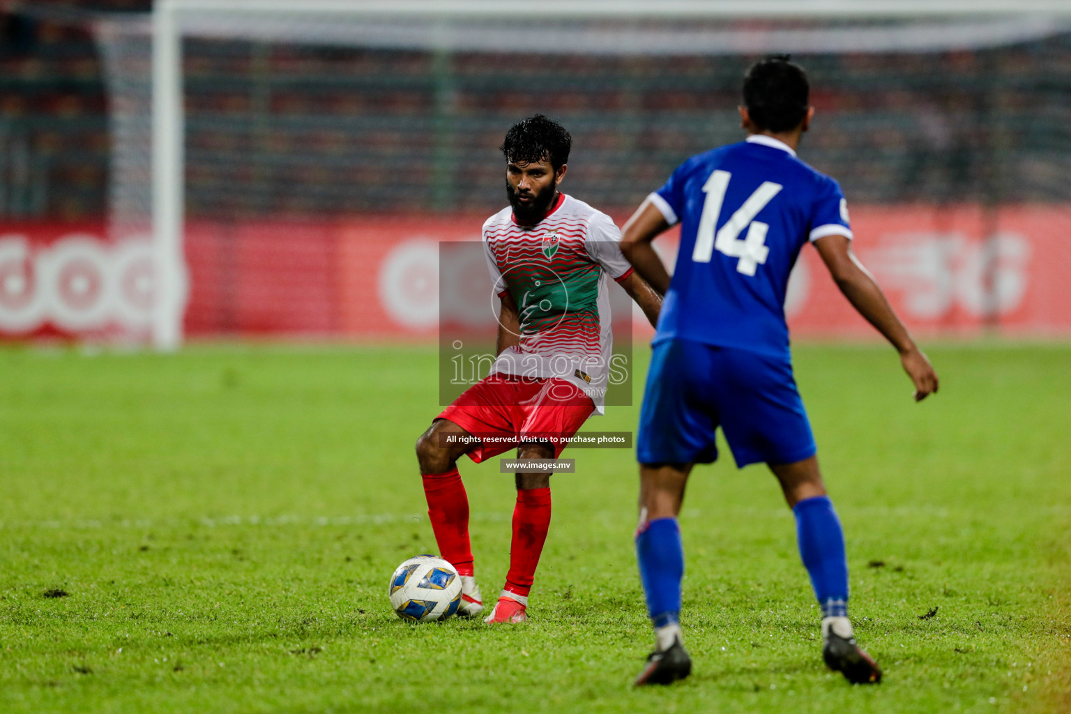 Maldives vs Nepal in SAFF Championship 2021 held on 1st October 2021 in Galolhu National Stadium, Male', Maldives