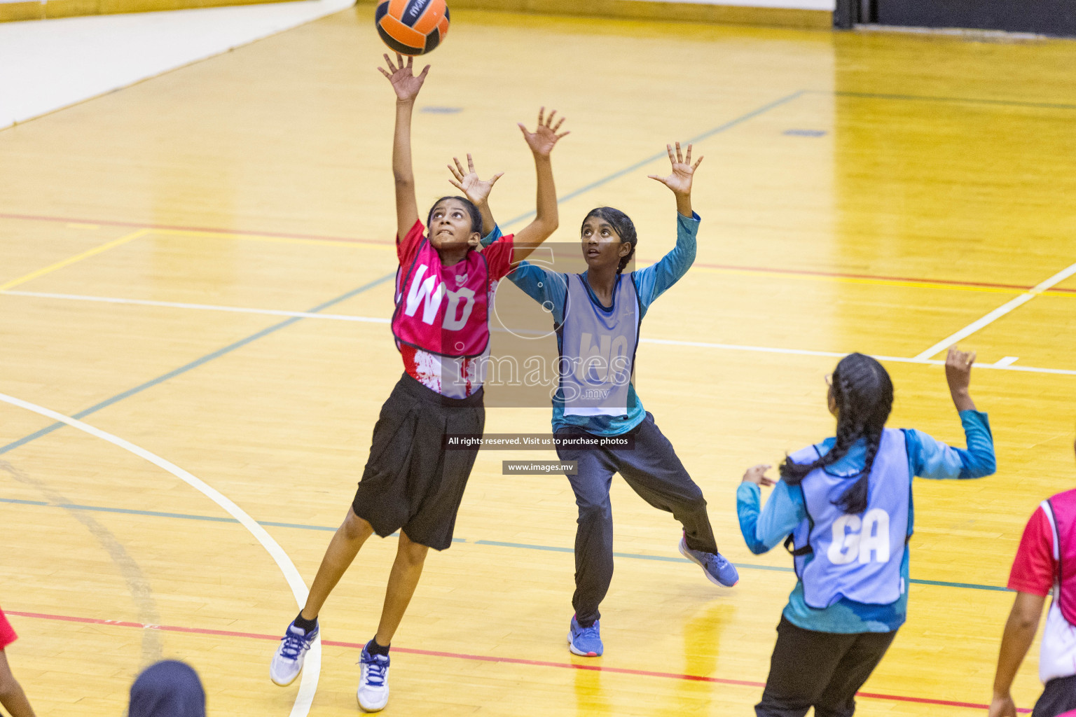 Final of 24th Interschool Netball Tournament 2023 was held in Social Center, Male', Maldives on 7th November 2023. Photos: Nausham Waheed / images.mv