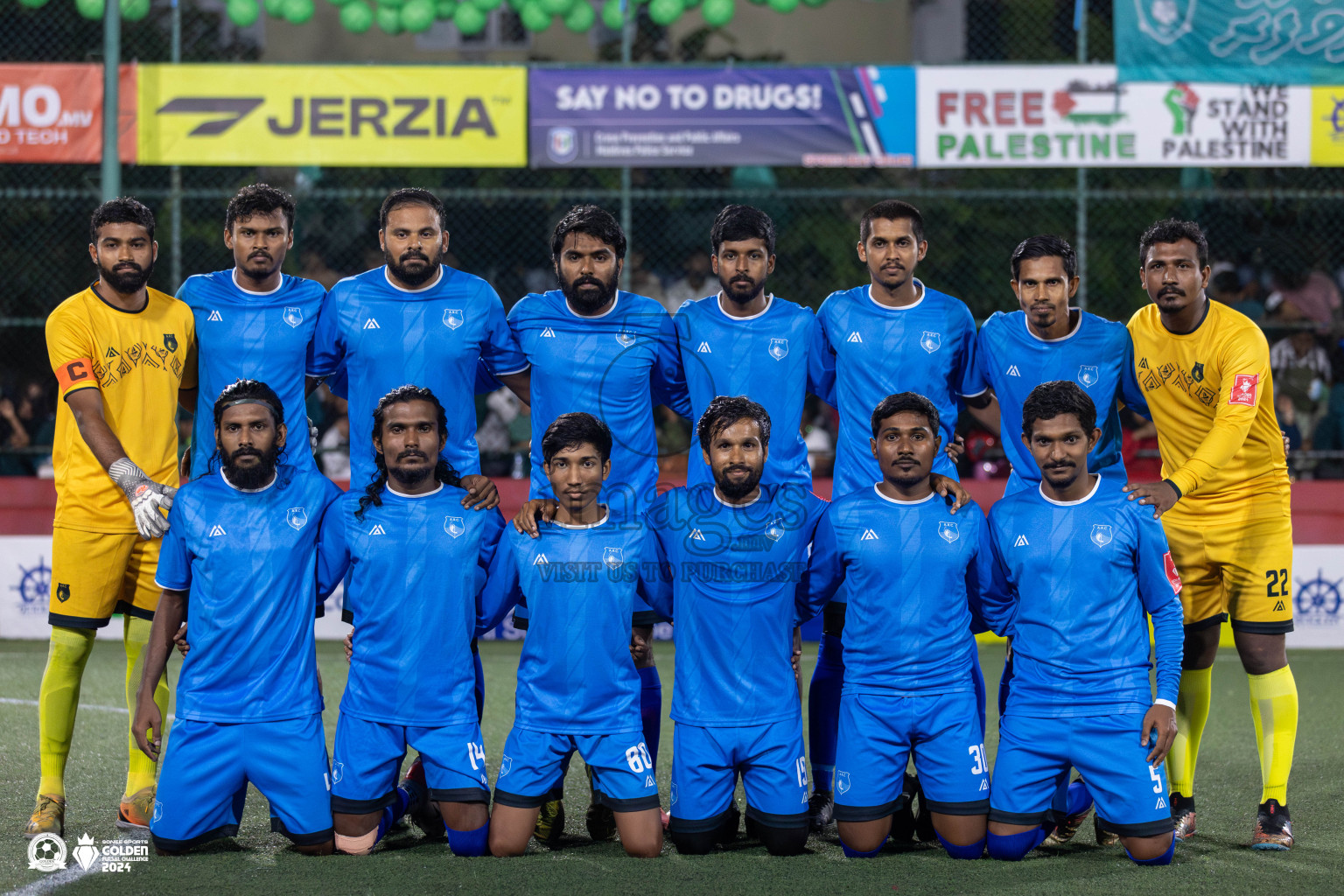 R Dhuvaafaru vs R Alifushi in Day 18 of Golden Futsal Challenge 2024 was held on Thursday, 1st February 2024, in Hulhumale', Maldives Photos: Mohamed Mahfooz Moosa, / images.mv