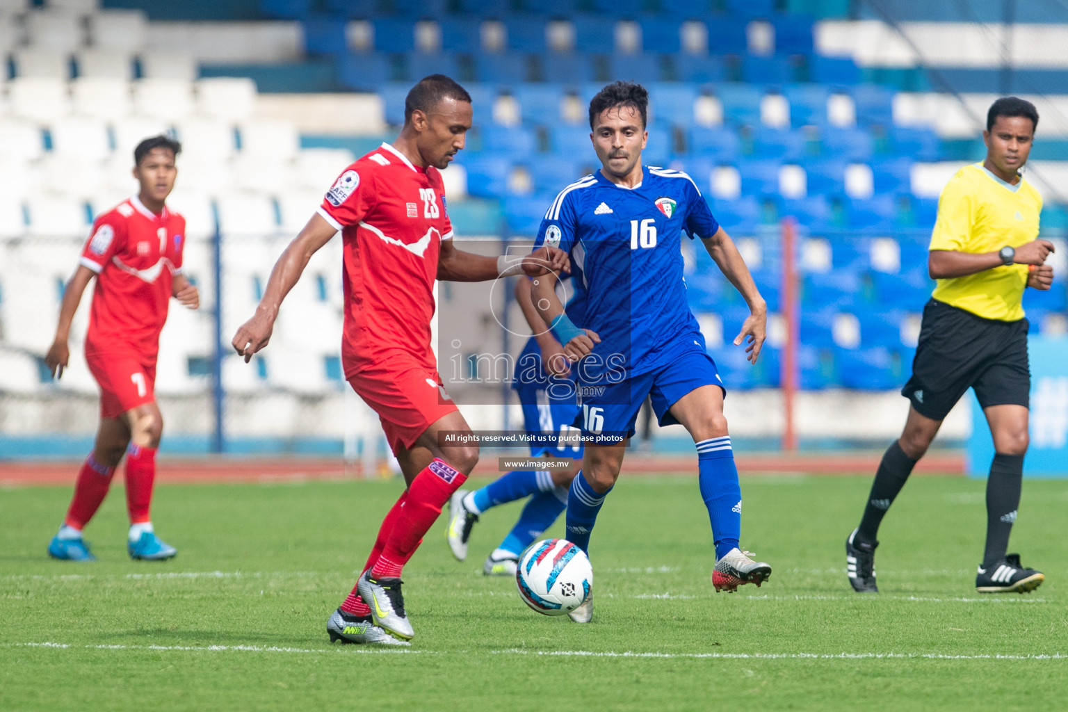 Kuwait vs Nepal in the opening match of SAFF Championship 2023 held in Sree Kanteerava Stadium, Bengaluru, India, on Wednesday, 21st June 2023. Photos: Nausham Waheed / images.mv