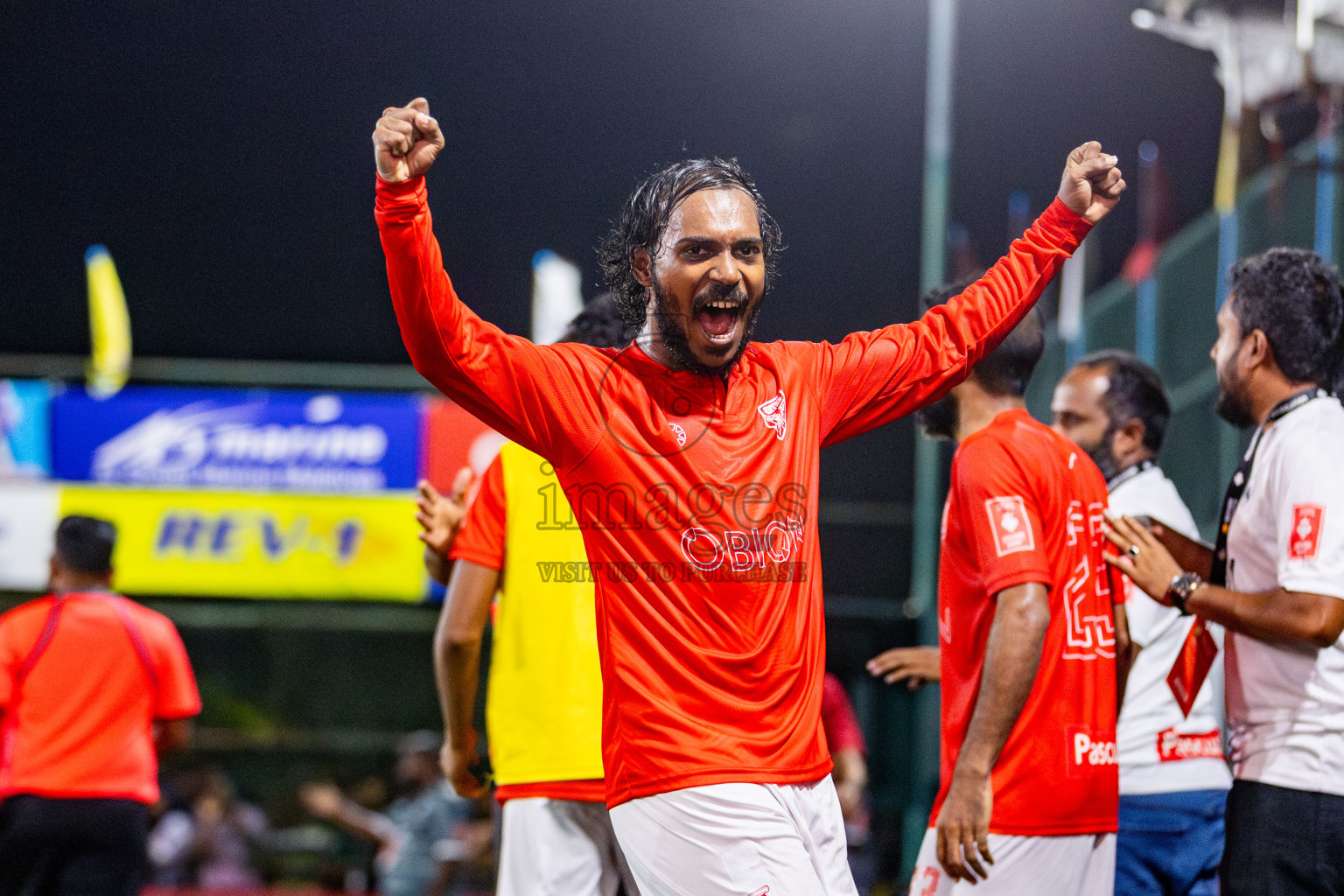 K Gaafaru vs B Eydhafushi in Semi Finals of Golden Futsal Challenge 2024 which was held on Monday, 4th March 2024, in Hulhumale', Maldives. Photos: Nausham Waheed / images.mv