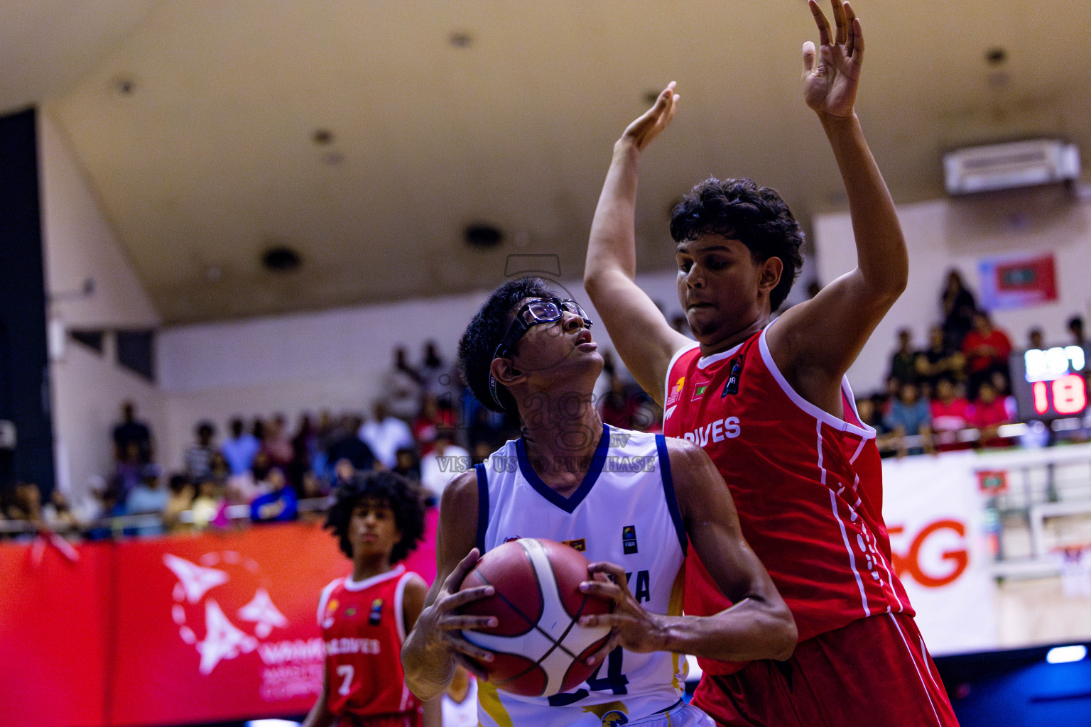 Maldives vs SriLanka in Day 1 of Under 16 Asian Cup SABA Qualifiers 2025 was held in Social Center, Male', Maldives on 12th June 2025. Photos: Nausham Waheed / images.mv