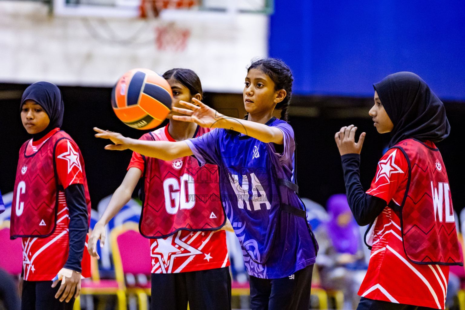 Day 2 of 25th Inter-School Netball Tournament was held in Social Center at Male', Maldives on Saturday, 10th August 2024. Photos: Nausham Waheed / images.mv