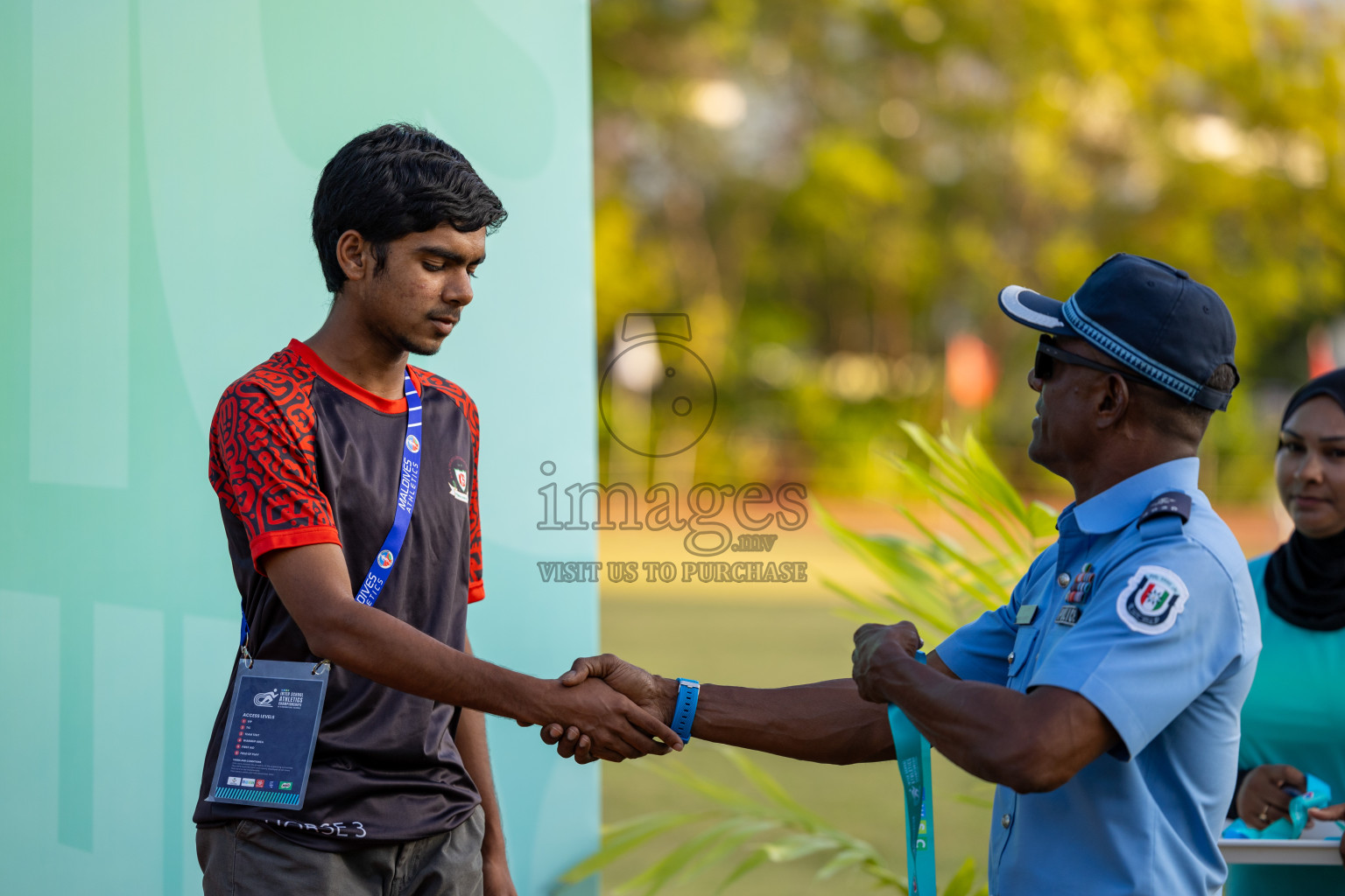 Day 4 of MWSC Interschool Athletics Championships 2024 held in Hulhumale Running Track, Hulhumale, Maldives on Tuesday, 12th November 2024. Photos by: Ismail Thoriq / Images.mv