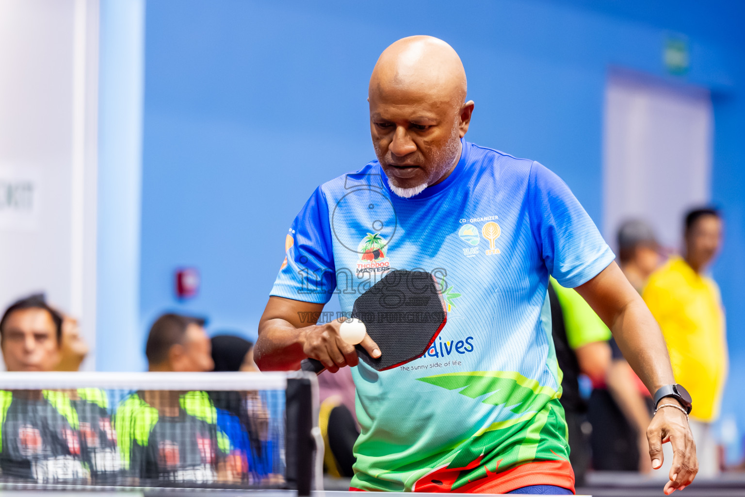 Day 1 of 1st Thoddoo Masters Table Tennis Tournament was held on Thursday, 21st August 2025 in AA Thoddoo, Maldives. Photos: Nausham Waheed / images.mv