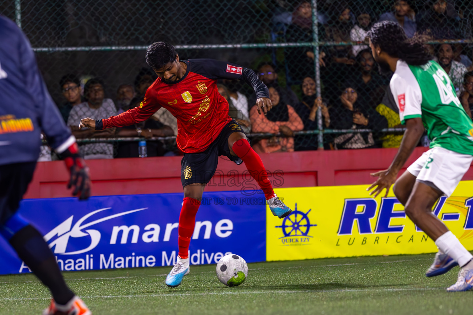 L Gan L Kalaidhoo in Day 12 of Golden Futsal Challenge 2024 was held on Friday, 26th January 2024, in Hulhumale', Maldives
Photos: Ismail Thoriq / images.mv