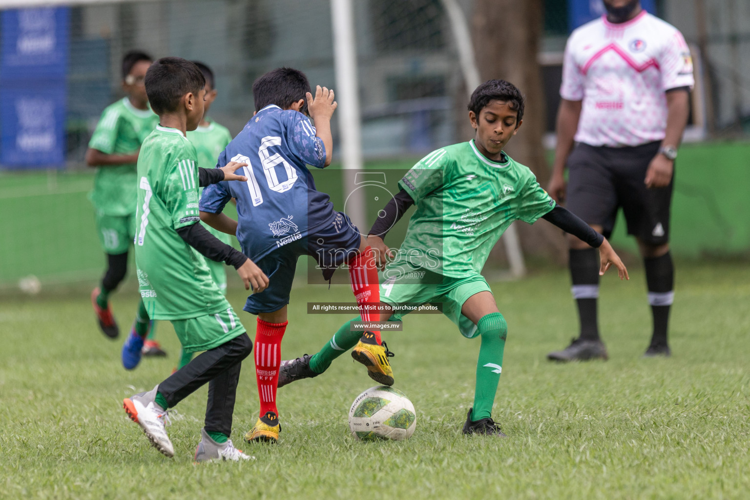 Day 1 of Nestle kids football fiesta, held in Henveyru Football Stadium, Male', Maldives on Wednesday, 11th October 2023 Photos: Shut Abdul Sattar/ Images.mv