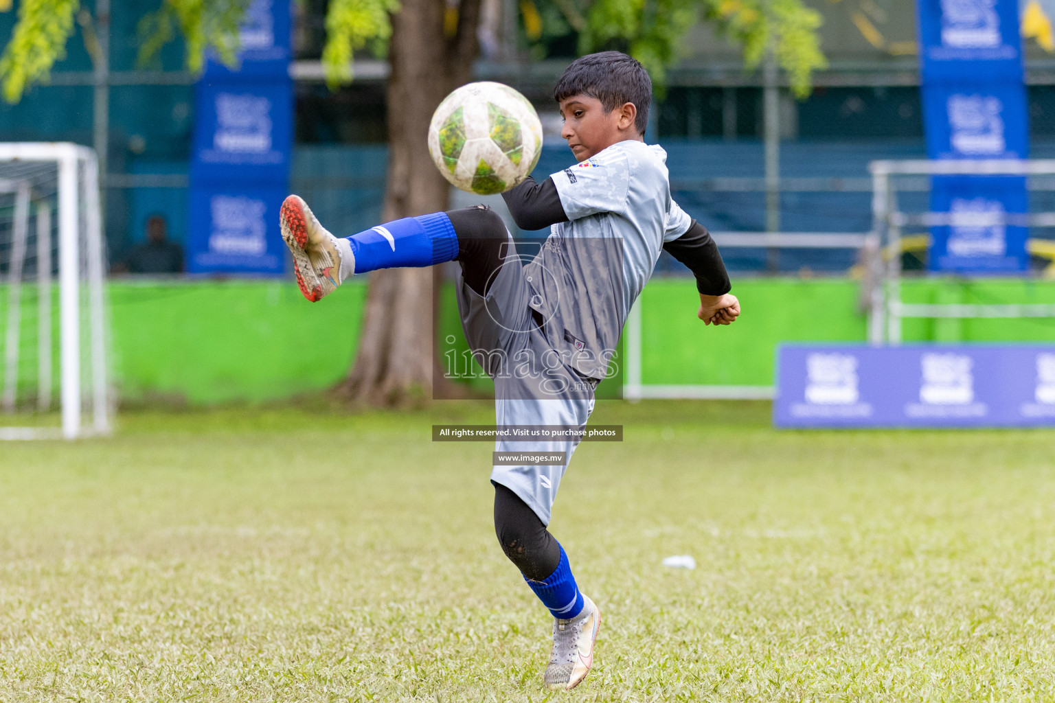 Day 1 of Milo kids football fiesta, held in Henveyru Football Stadium, Male', Maldives on Wednesday, 11th October 2023 Photos: Nausham Waheed/ Images.mv