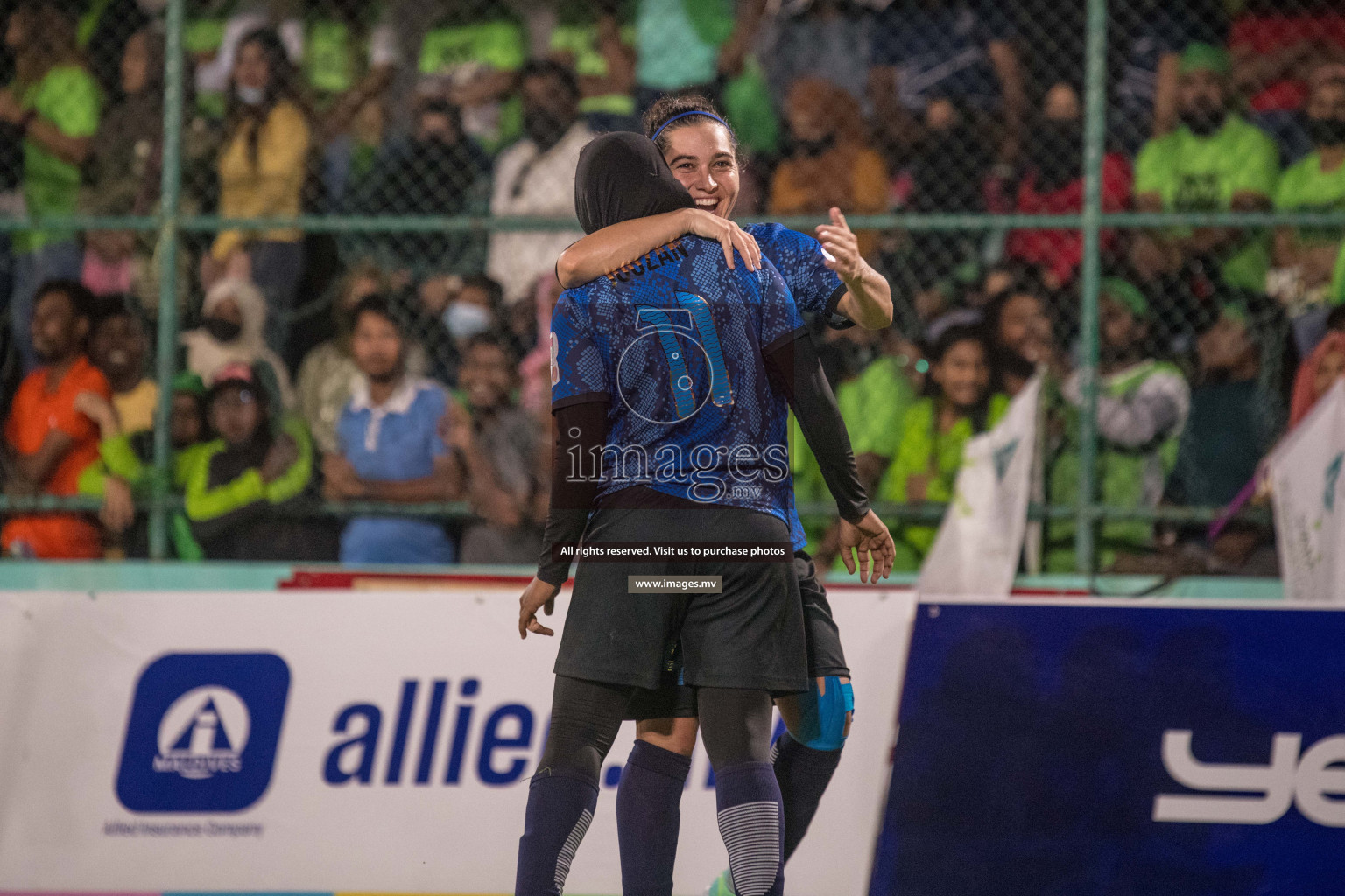 Ports Limited vs WAMCO - in the Finals 18/30 Women's Futsal Fiesta 2021 held in Hulhumale, Maldives on 18 December 2021. Photos by Nausham Waheed & Shuu Abdul Sattar