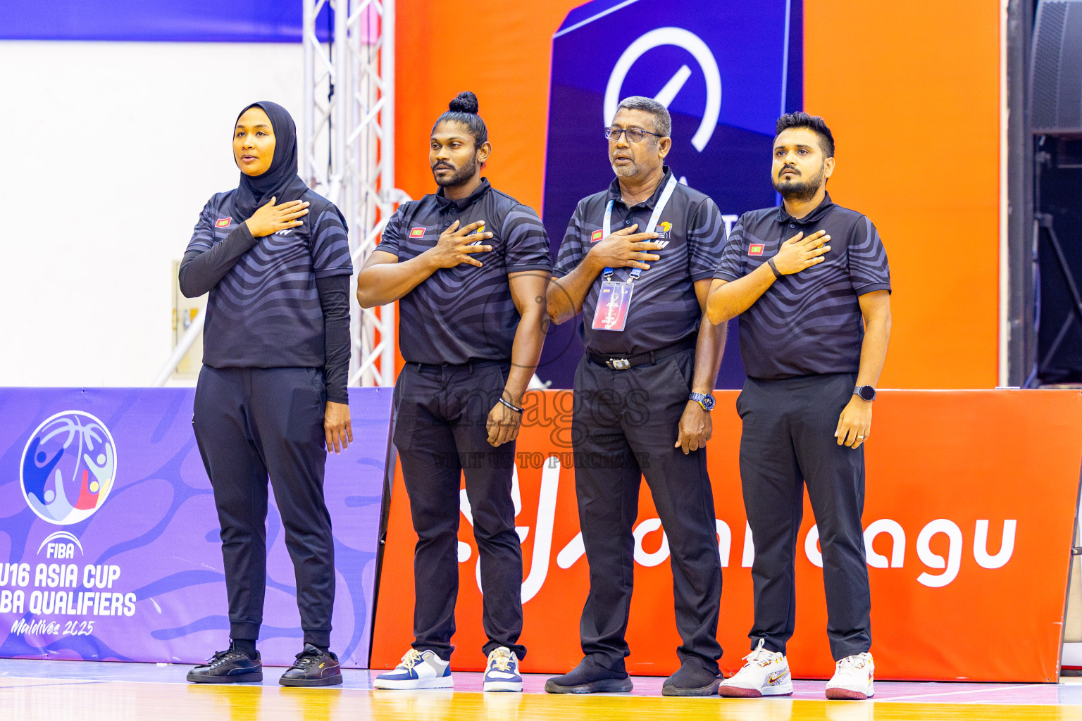 Maldives vs SriLanka in Day 2 of Under 16 Woman's Asian Cup SABA Qualifiers 2025 was held in Social Center, Male', Maldives on Friday, 13th June 2025. Photos: Nausham Waheed / images.mv