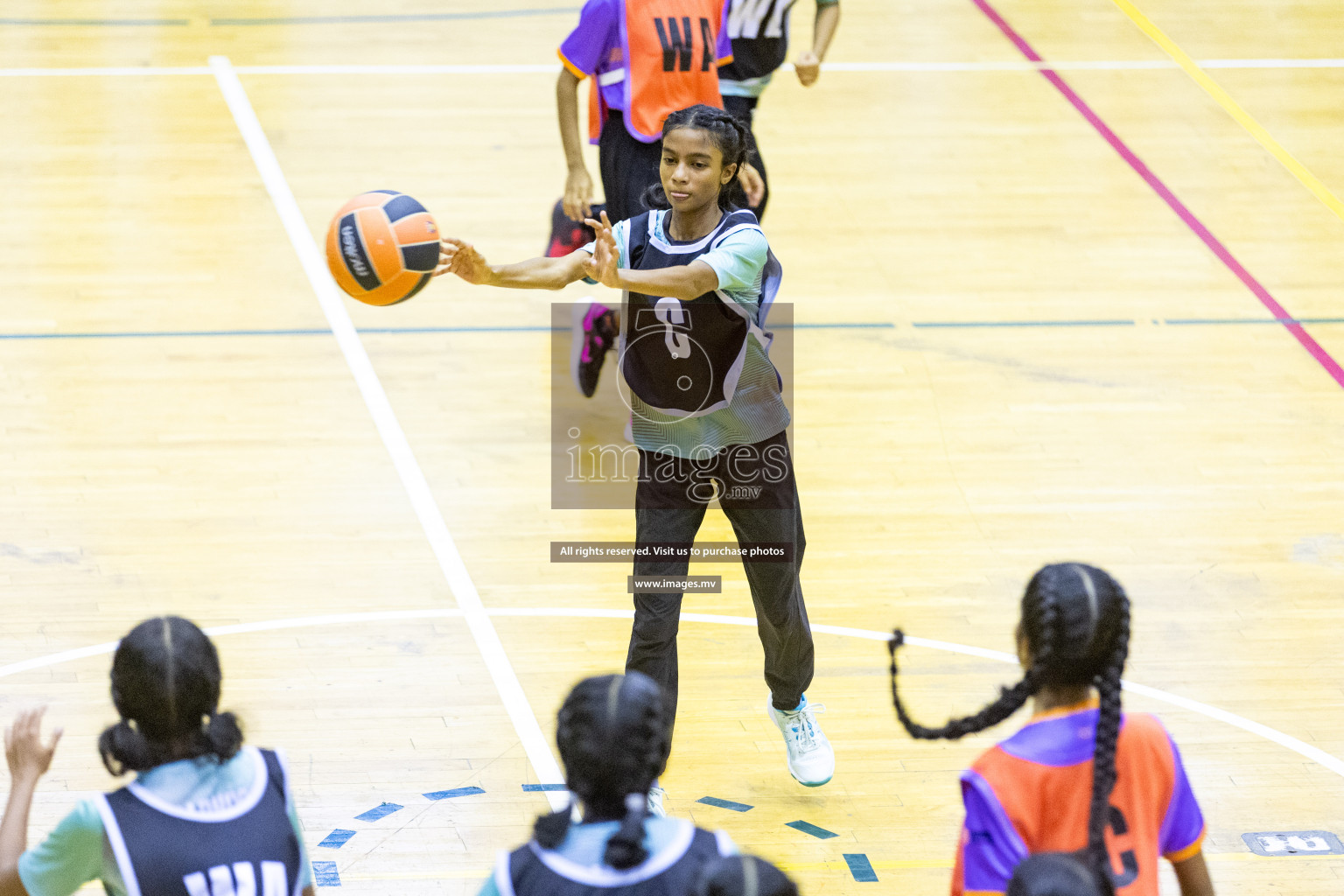 Final of 24th Interschool Netball Tournament 2023 was held in Social Center, Male', Maldives on 7th November 2023. Photos: Nausham Waheed / images.mv