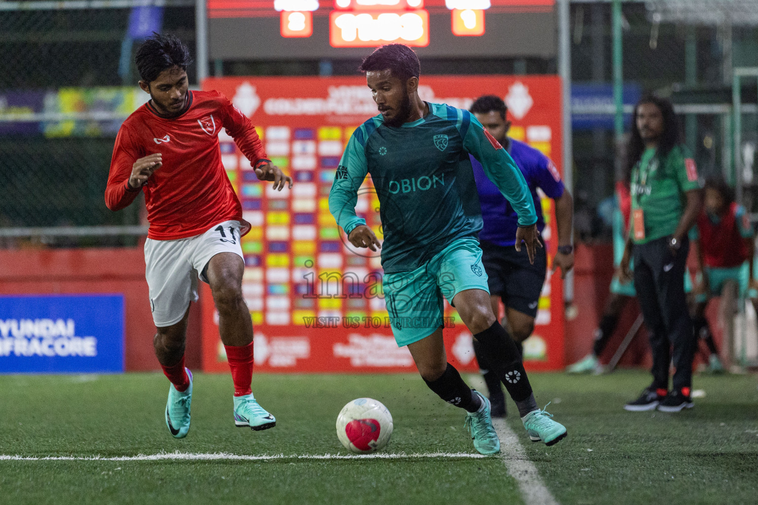 GDh Hoandedhdhoo vs GDh Vaadhoo in Day 17 of Golden Futsal Challenge 2024 was held on Wednesday, 31st January 2024, in Hulhumale', Maldives Photos: Nausham Waheed / images.mv