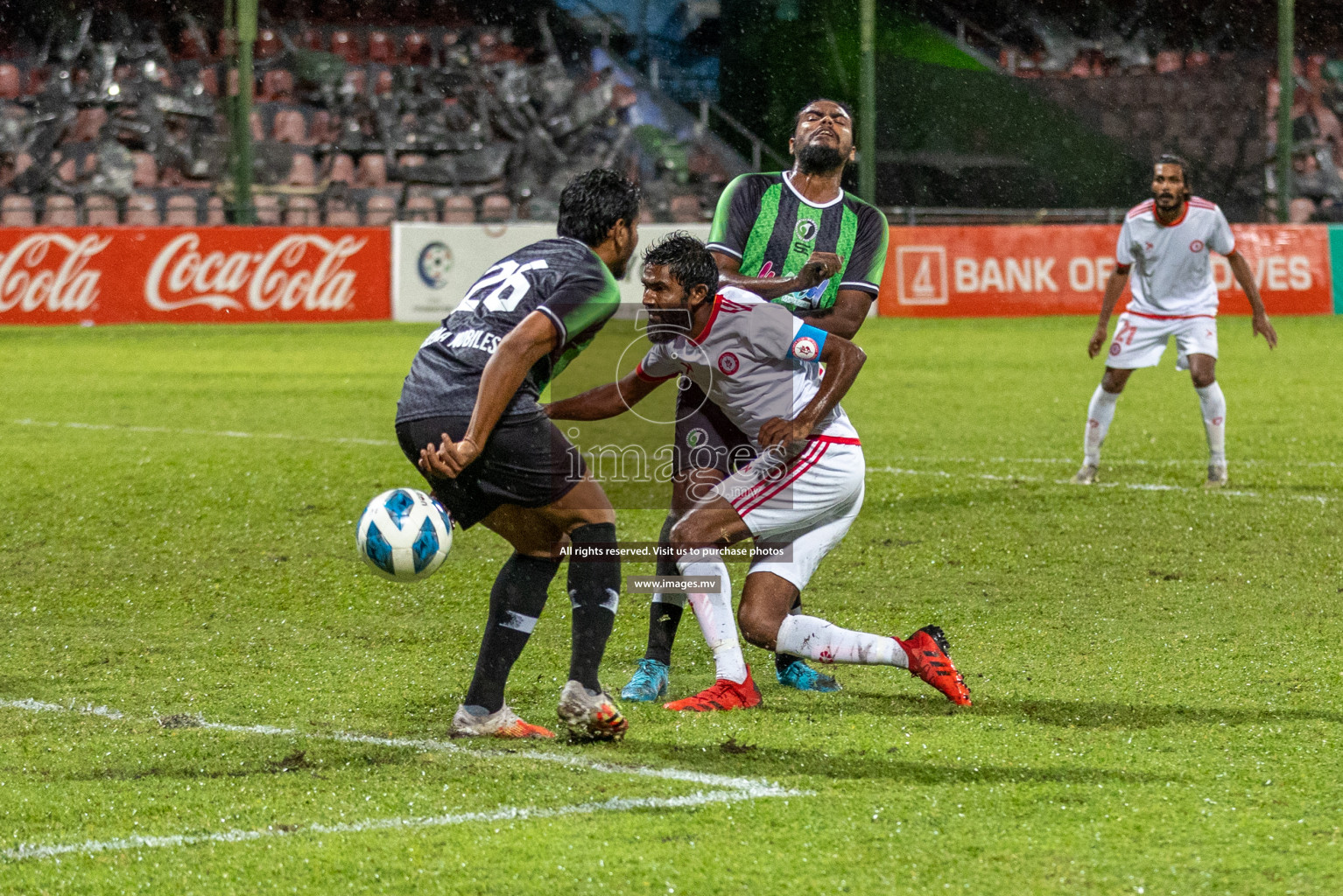 JJ Sports Club vs Buru Sports Club in the 2nd Division 2022 on 18th July 2022, held in National Football Stadium, Male', Maldives Photos: Hassan Simah / Images.mv