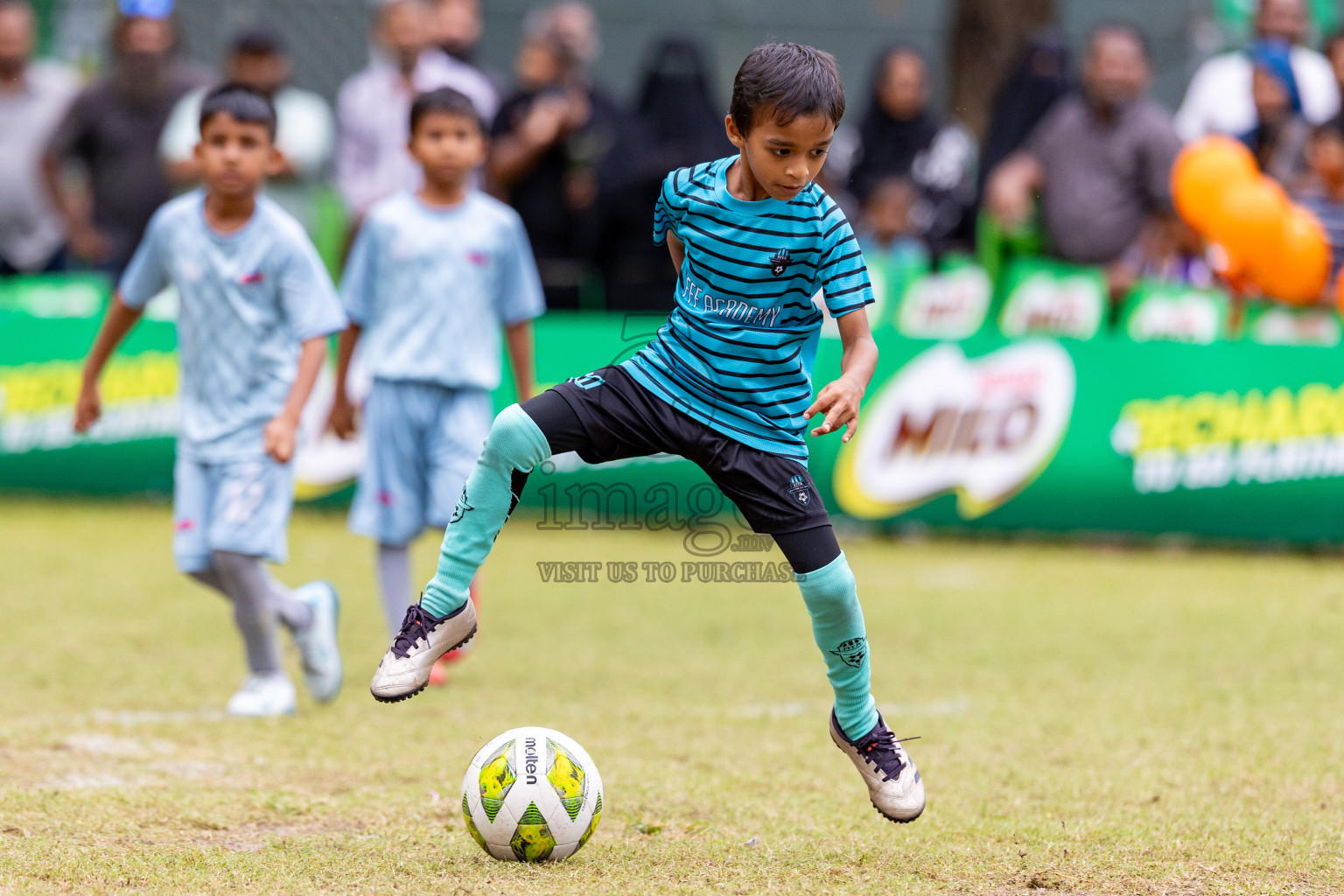 Day 3 of MILO SVAM Juniors 2025 (U-8) was held at Henveiru Stadium in Male', Maldives on Saturday, 28th June 2025. 
Photos: Hassan Simah / images.mv