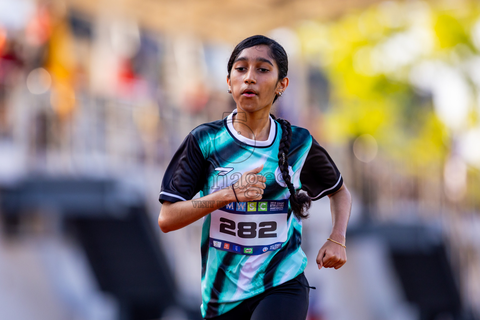 Day 6 of MWSC Interschool Athletics Championships 2024 held in Hulhumale Running Track, Hulhumale, Maldives on Thursday, 14th November 2024. Photos by: Nausham Waheed / Images.mv