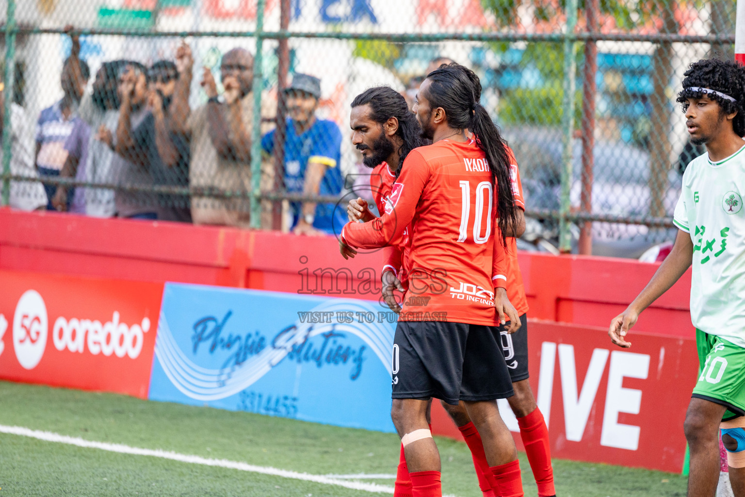AA. Feridhoo VS AA. Rasdhoo in Day 7 of Golden Futsal Challenge 2025 was held on Saturday, 11th January 2025, in Hulhumale', Maldives Photos: Hassan Simah / images.mv