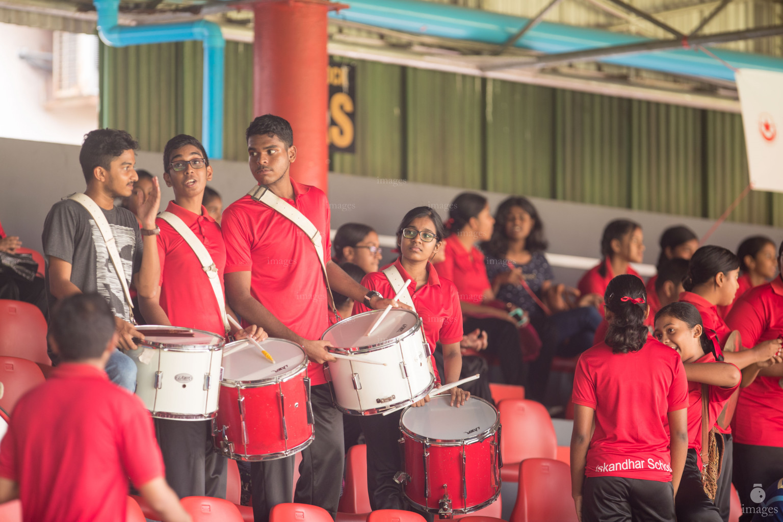 Iskandhar School vs Imaduddin School in Mamen Inter-School Football Tournament 2019 (U15) on 28th February 2019, Monday in Male' Maldives (Images.mv Photo: Suadh Abdul Sattar)