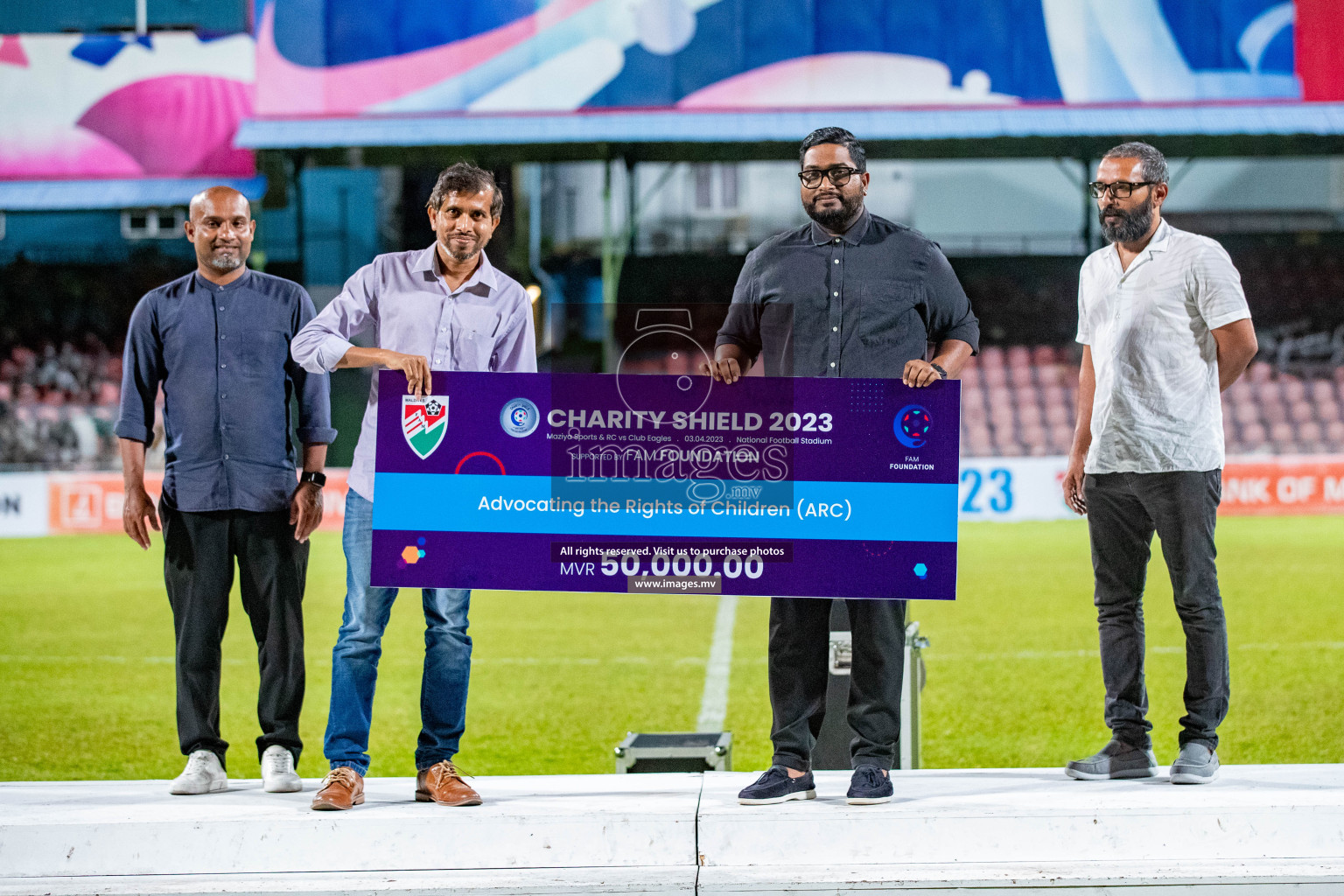 Charity Shield Match between Maziya Sports and Recreation Club and Club Eagles held in National Football Stadium, Male', Maldives Photos: Nausham Waheed / Images.mv