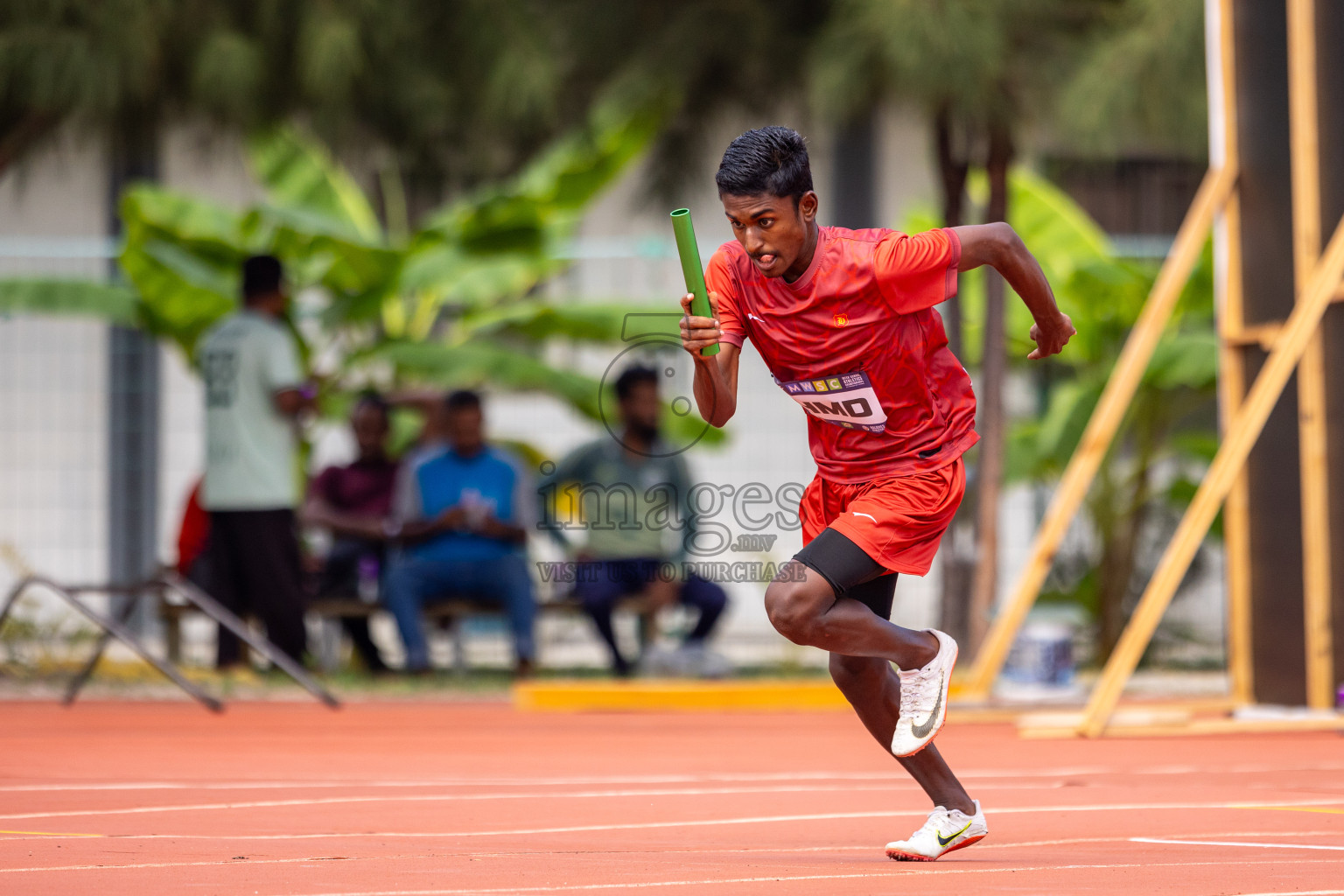 Day 5 of MWSC Interschool Athletics Championships 2024 held in Hulhumale Running Track, Hulhumale, Maldives on Wednesday, 13th November 2024. Photos by: Raif Yoosuf / Images.mv