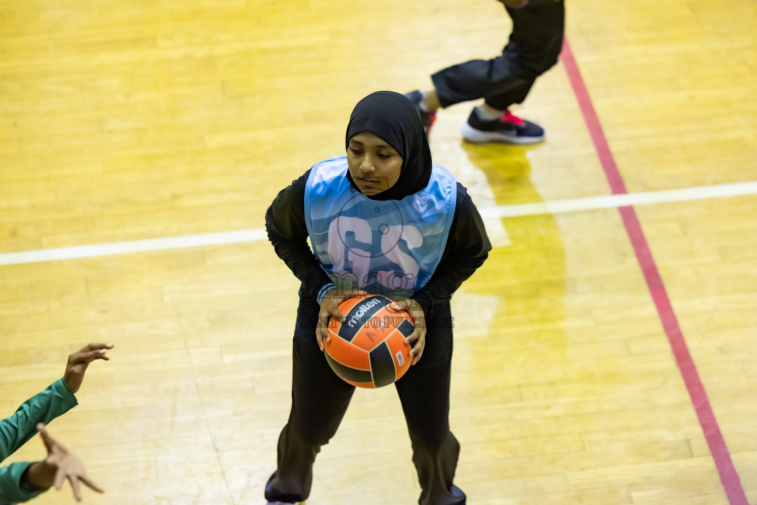 Day 12 of 25th Inter-School Netball Tournament was held in Social Center at Male', Maldives on Thursday, 22nd August 2024.