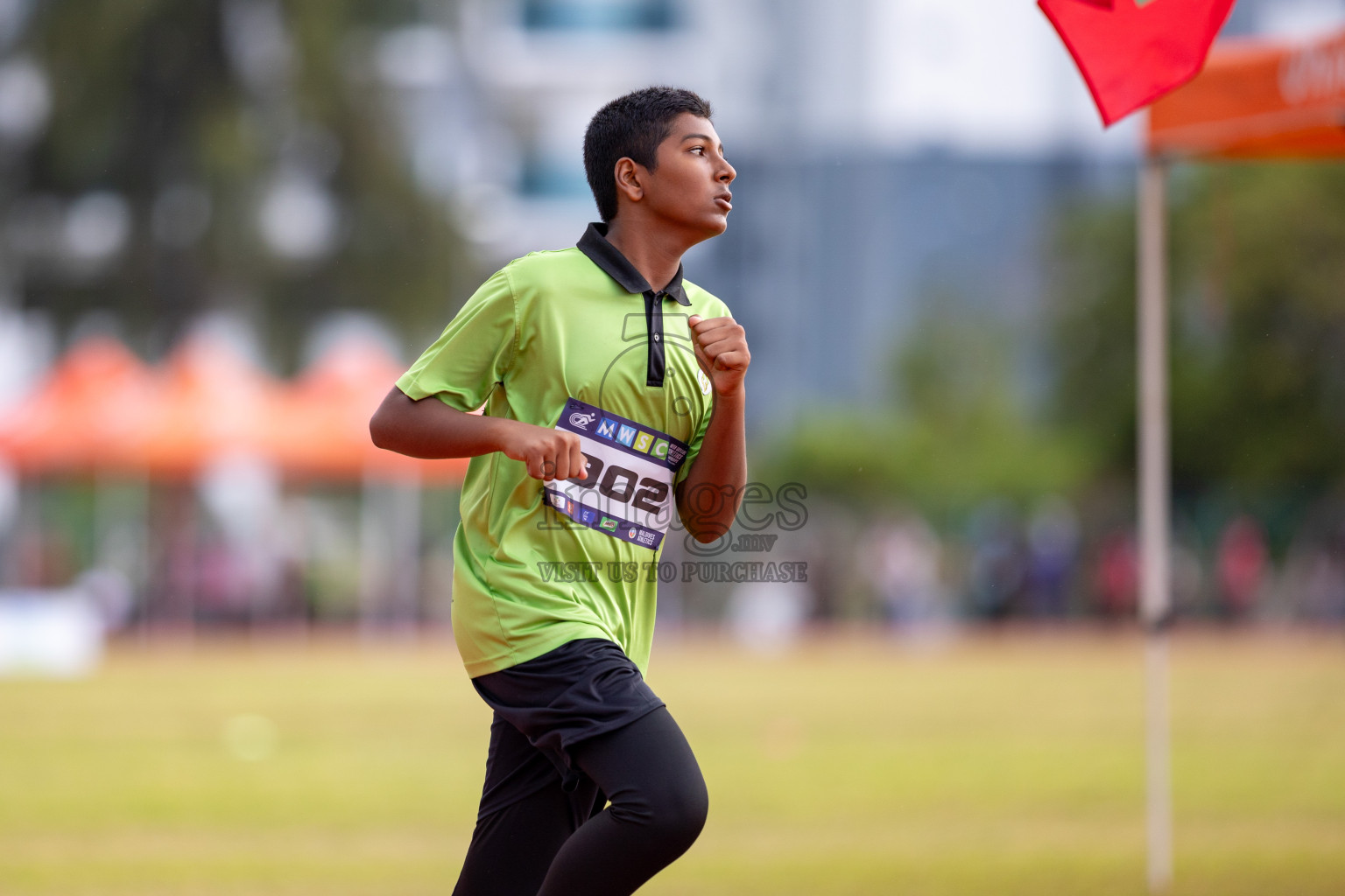 Day 3 of MWSC Interschool Athletics Championships 2024 held in Hulhumale Running Track, Hulhumale, Maldives on Monday, 11th November 2024. 
Photos by: Hassan Simah / Images.mv