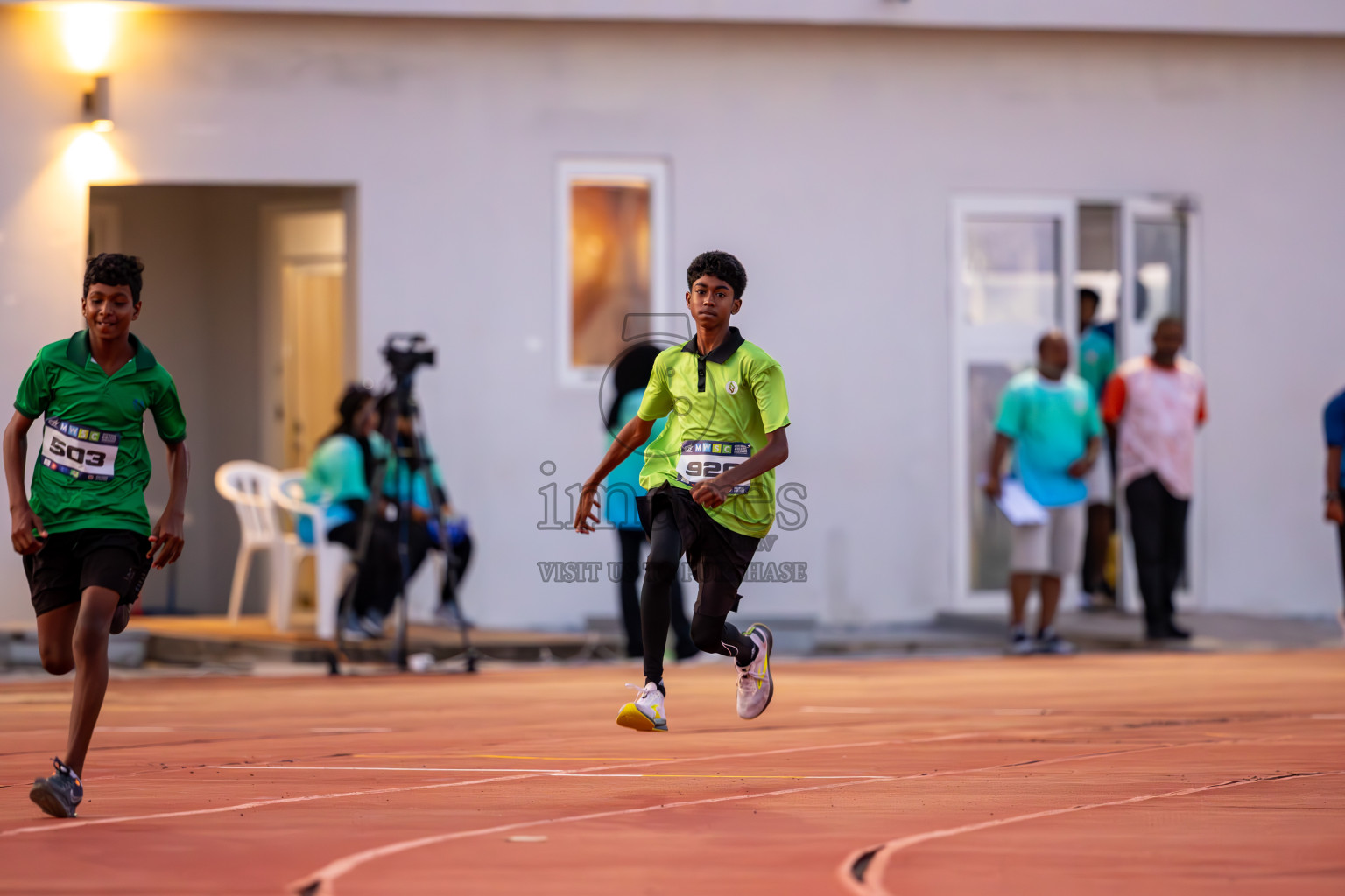 Day 1 of MWSC Interschool Athletics Championships 2024 held in Hulhumale Running Track, Hulhumale, Maldives on Saturday, 9th November 2024. Photos by: Ismail Thoriq / Images.mv