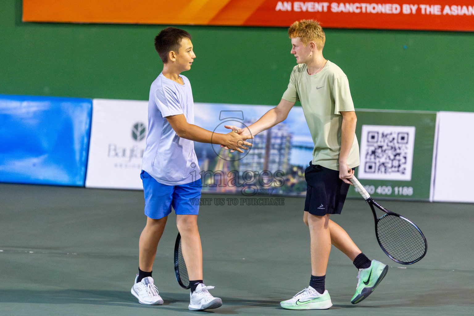Day 8 of ATF Maldives Junior Open Tennis was held in Male' Tennis Court, Male', Maldives on Thursday, 19th December 2024. Photos: Nausham Waheed/ images.mv