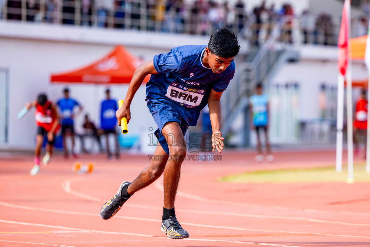 Day 5 of MWSC Interschool Athletics Championships 2024 held in Hulhumale Running Track, Hulhumale, Maldives on Wednesday, 13th November 2024. Photos by: Nausham Waheed / Images.mv