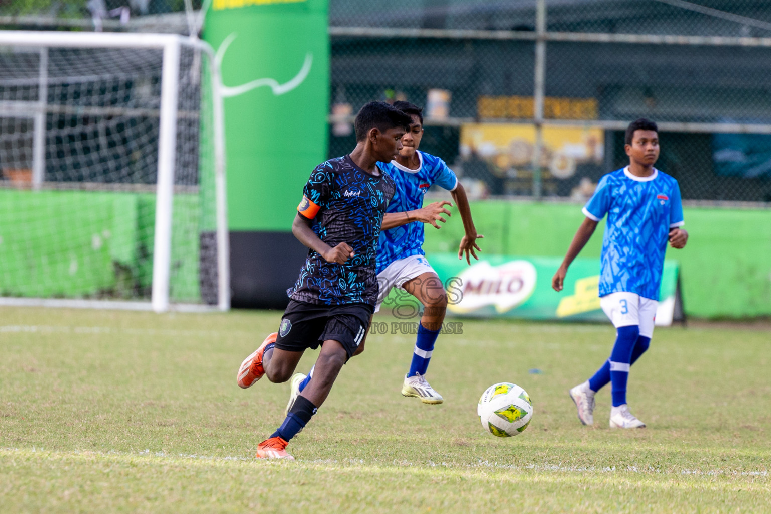 Day 4 of MILO Academy Championship 2024 (U-14) was held in Henveyru Stadium, Male', Maldives on Sunday, 3rd November 2024. Photos: Hassan Simah / Images.mv