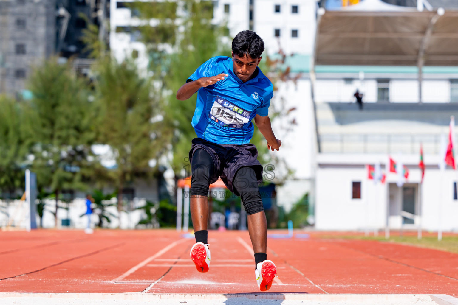 Day 4 of MWSC Interschool Athletics Championships 2024 held in Hulhumale Running Track, Hulhumale, Maldives on Tuesday, 12th November 2024. Photos by: Nausham Waheed / Images.mv