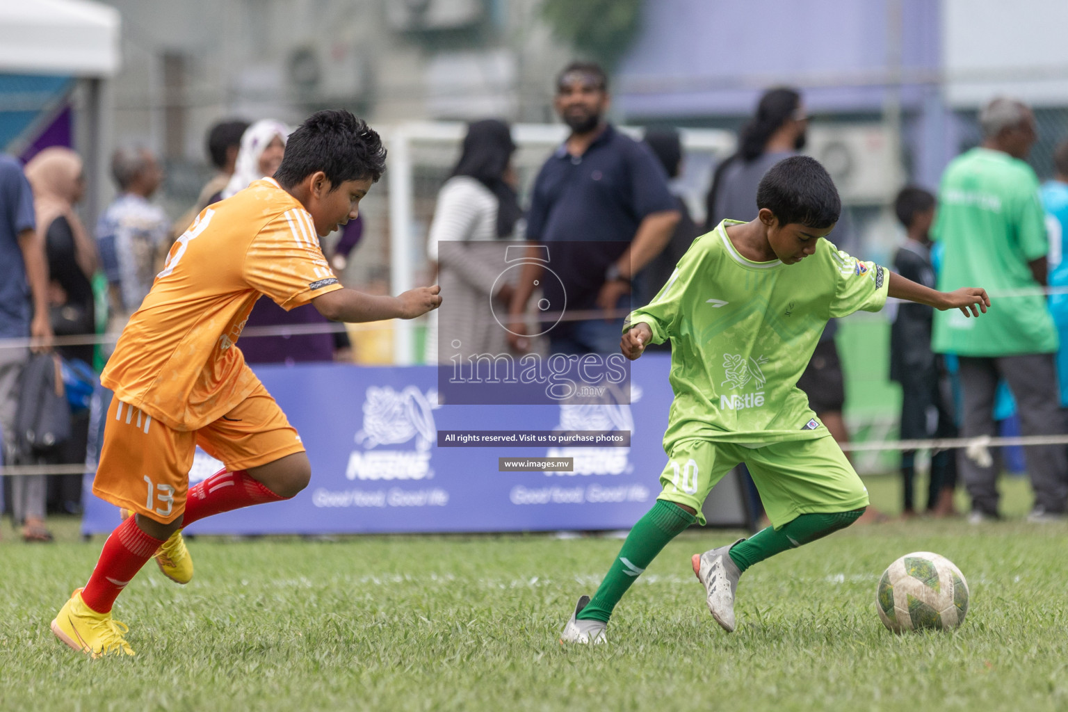 Day 1 of Nestle kids football fiesta, held in Henveyru Football Stadium, Male', Maldives on Wednesday, 11th October 2023 Photos: Shut Abdul Sattar/ Images.mv