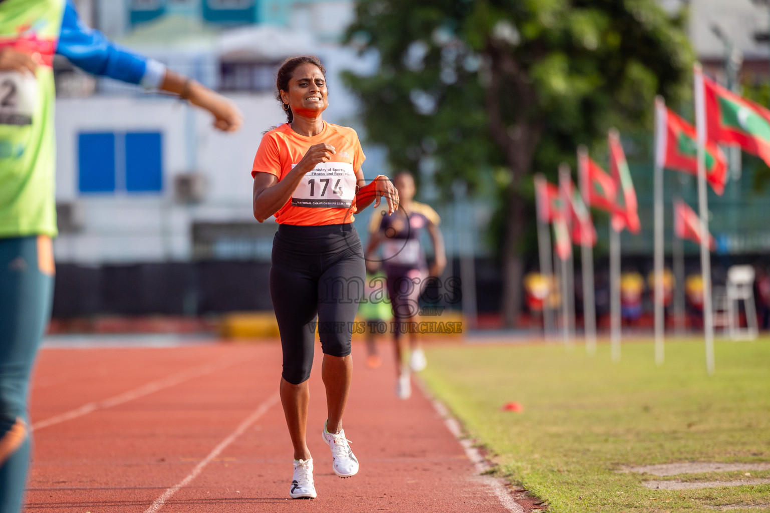 Day 2 of 33rd National Athletics Championship was held in Ekuveni Track at Male', Maldives on Friday, 6th September 2024. Photos: Shuu Abdul Sattar / images.mv