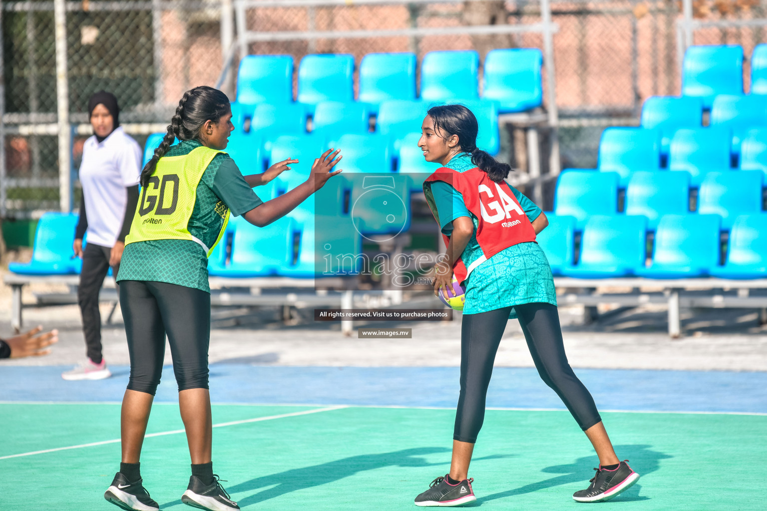 Day 11 of Junior Netball Championship 2022 held in Male', Maldives. Photos by Nausham Waheed