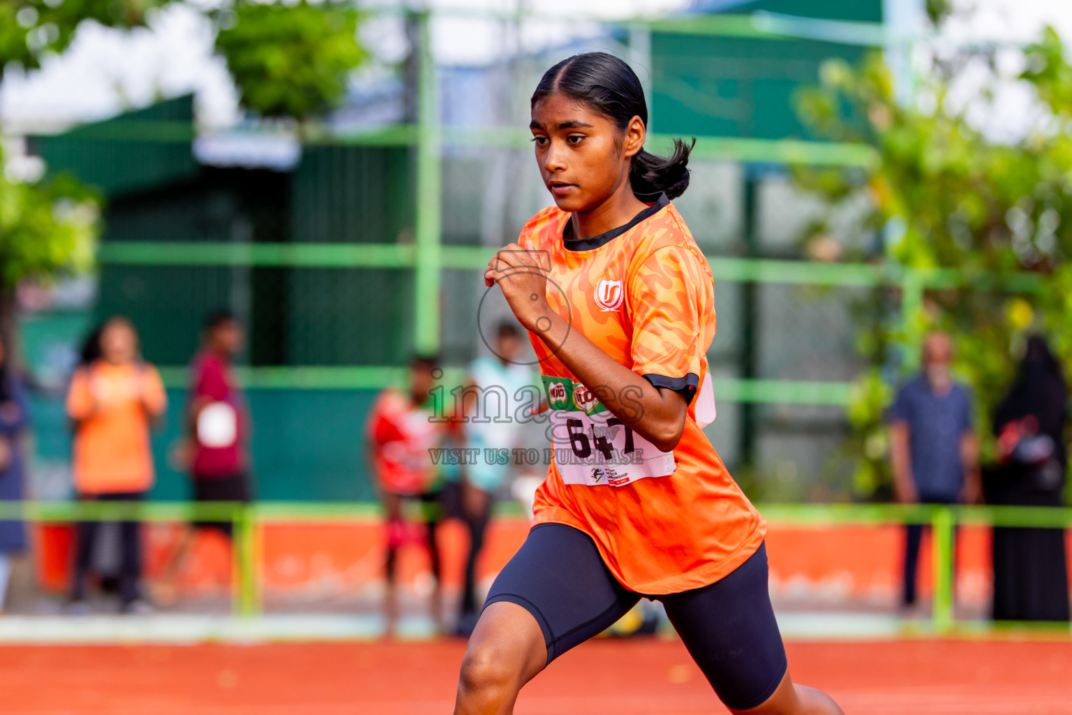 Day 5 of Inter-school Athletics Championship 2025 held in Ekuveni Synthetic Track, Male', Maldives on Saturday, 11th October 2025. Photos by: Nausham Waheed / Images.mv
