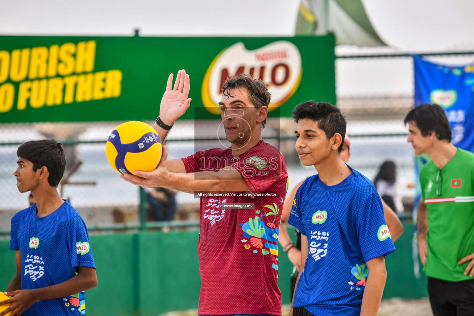 Vollyball players trainning session with Giba Photos by Nausham waheed