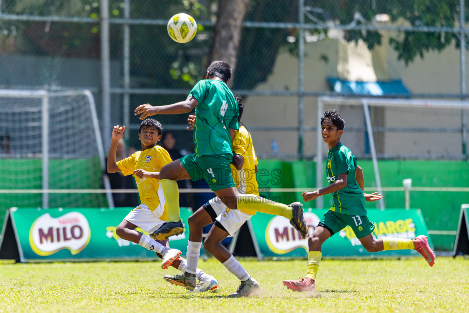 Day 5 of MILO Academy Championship 2025 (U14) was held on Monday, 3rd November 2025 at Henveiru Football Grounds, Male', Maldives . 

Photos: Mohamed Mahfooz Moosa / images.mv