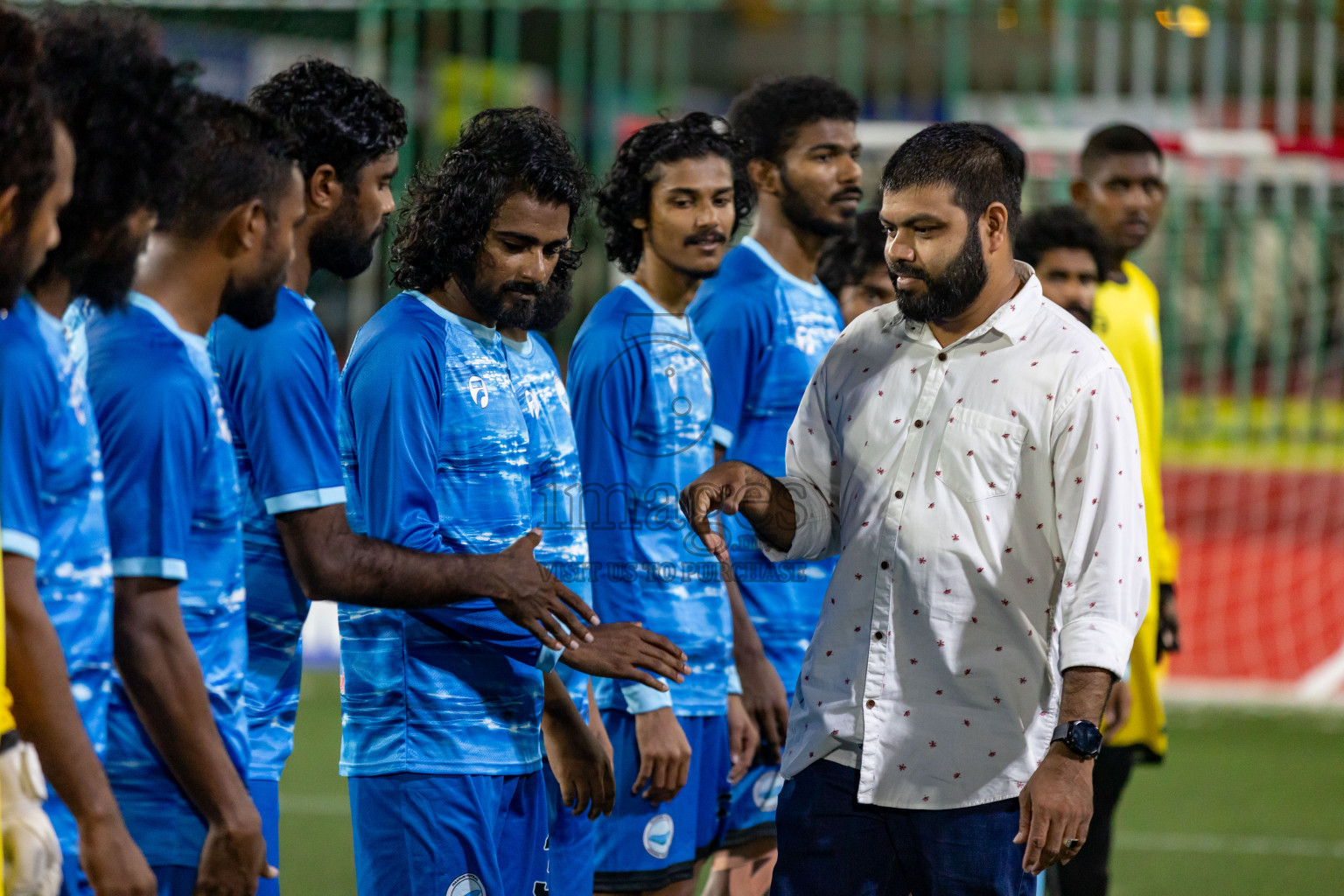 N Miladhoo vs N Maafaru in Day 6 of Golden Futsal Challenge 2024 was held on Saturday, 20th January 2024, in Hulhumale', Maldives Photos: Hassan Simah / images.mv