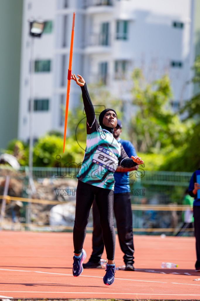 Day 4 of MWSC Interschool Athletics Championships 2024 held in Hulhumale Running Track, Hulhumale, Maldives on Tuesday, 12th November 2024. Photos by: Nausham Waheed / Images.mv