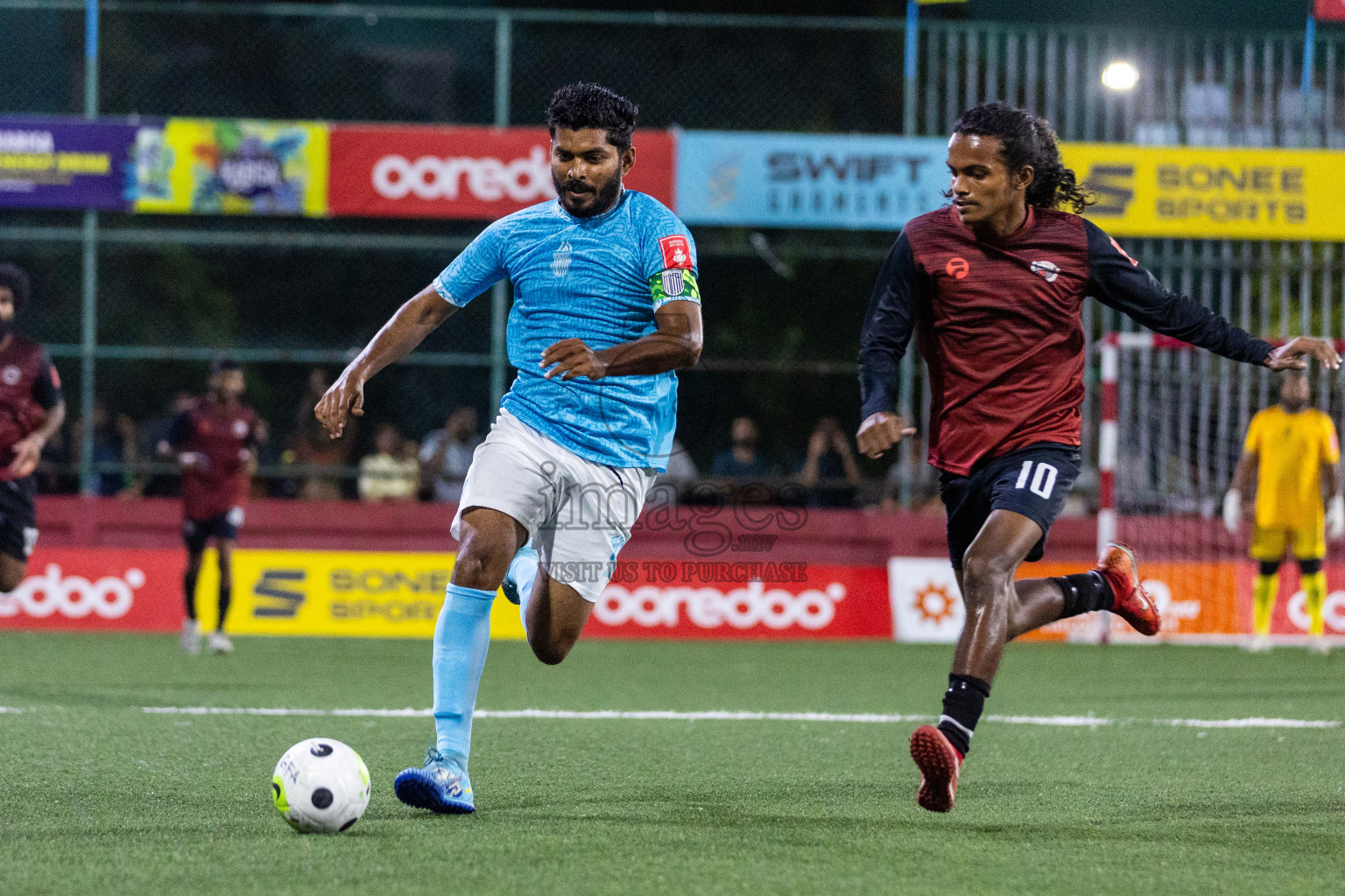 Th Buruni vs Th Omadhoo in Day 15 of Golden Futsal Challenge 2024 was held on Monday, 29th January 2024, in Hulhumale', Maldives Photos: Nausham Waheed / images.mv