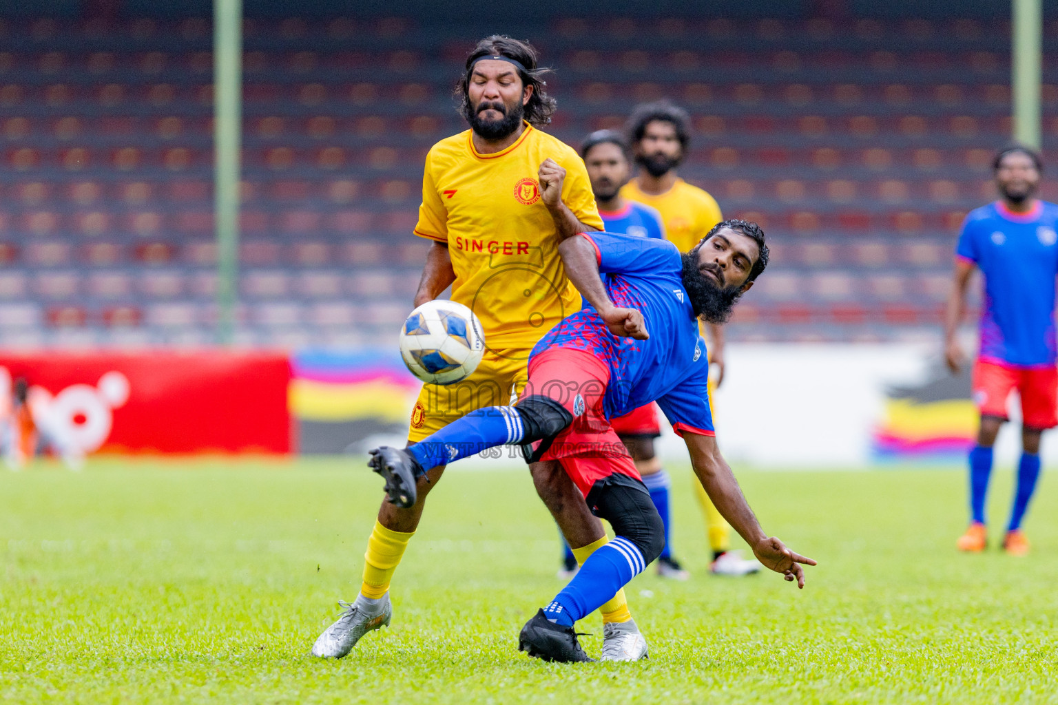 Club P.K vs Victory Sports Club in Day 3 of Second Division 2023 in Male' Maldives on Thursday, 28th December 2023. Photos: Nausham Waheed / images.mv