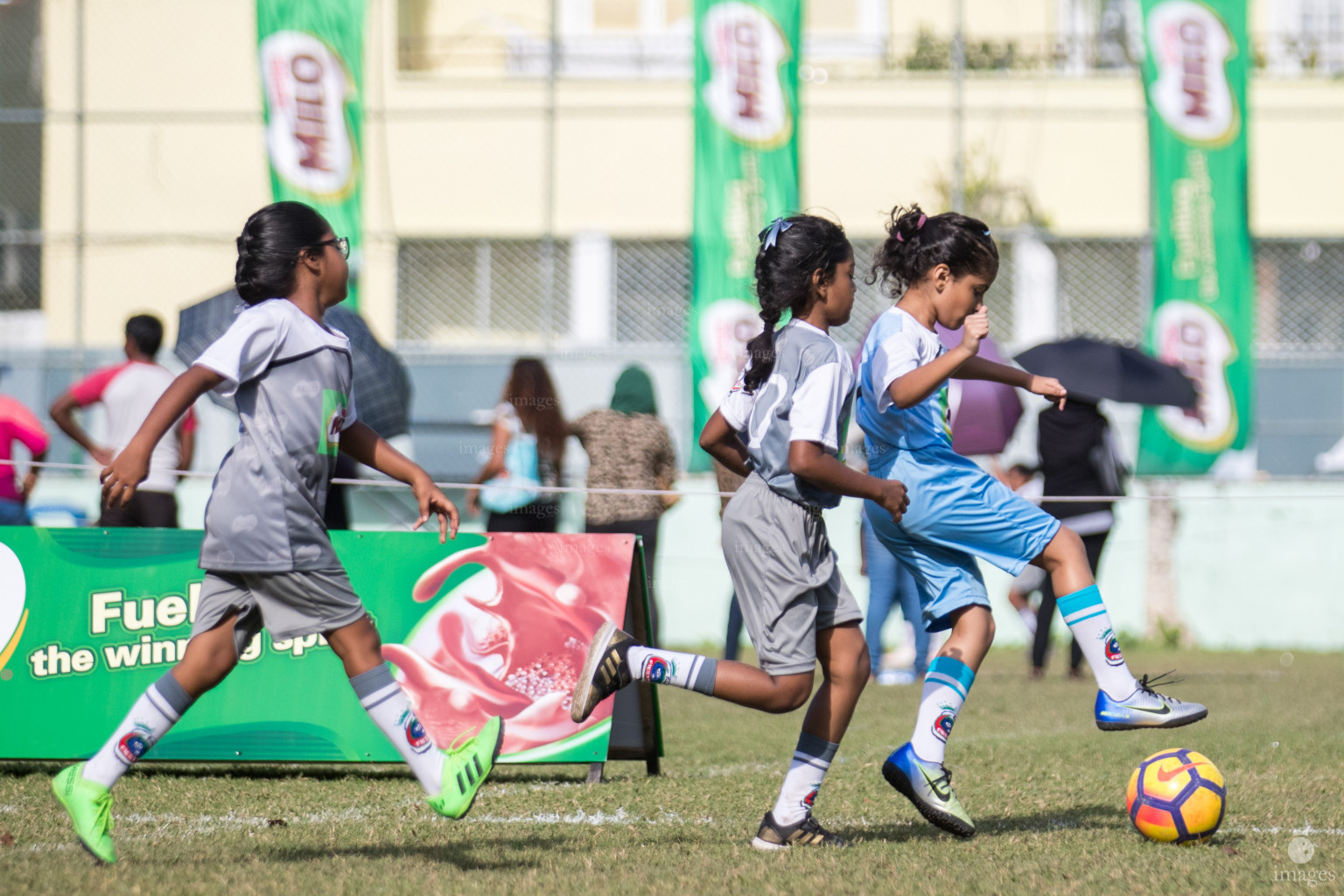 Day 2 of Milo Kids Football Fiesta in Henveiru Grounds in Male', Maldives, Thursday, February 20th 2019 (Images.mv Photo/Suadh Abdul Sattar)