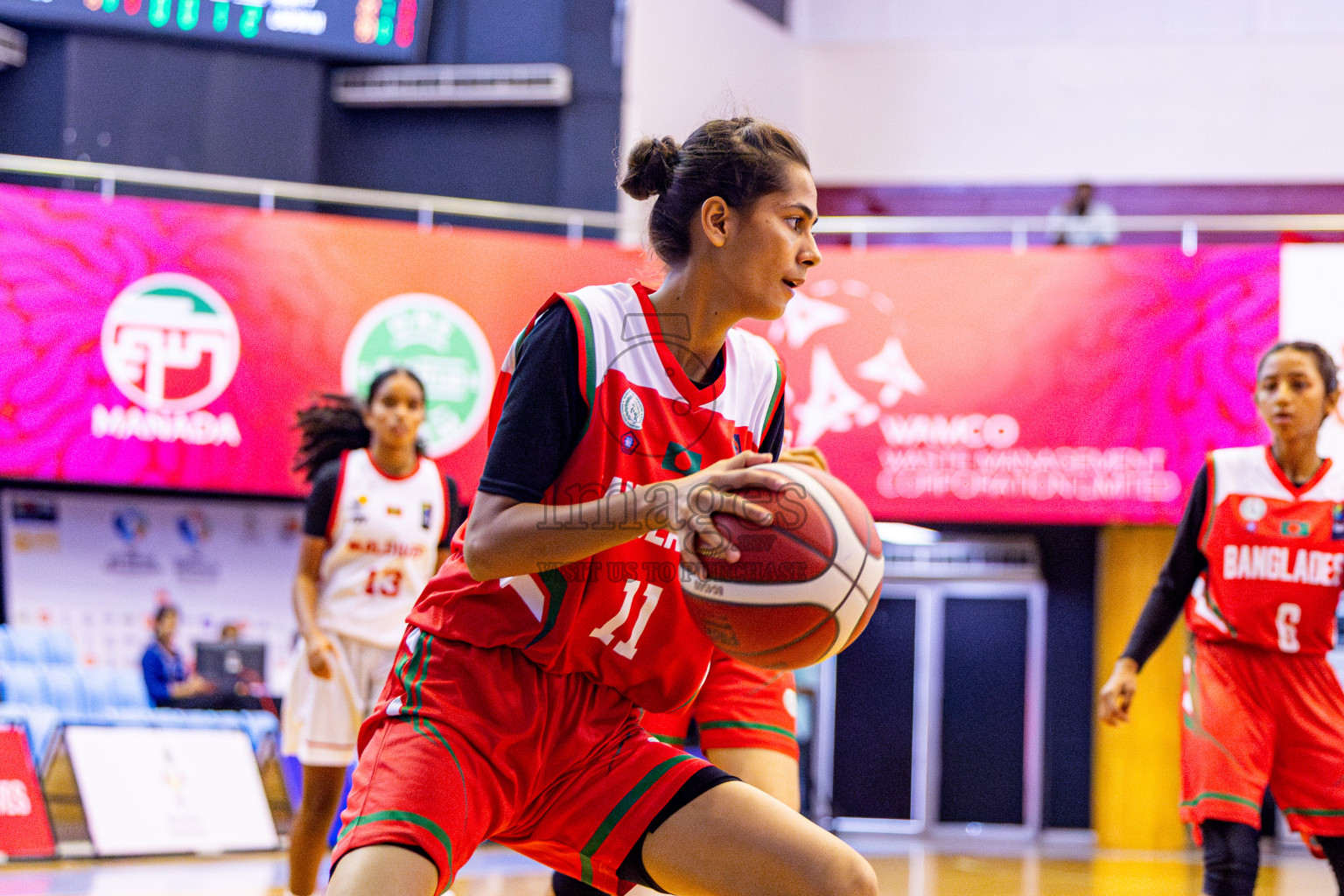 Maldives vs Bangladesh in Day 4 of Under 16 Woman's Asian Cup SABA Qualifiers 2025 was held in Social Center, Male', Maldives on Sunday, 15th June 2025. Photos: Nausham Waheed / images.mv