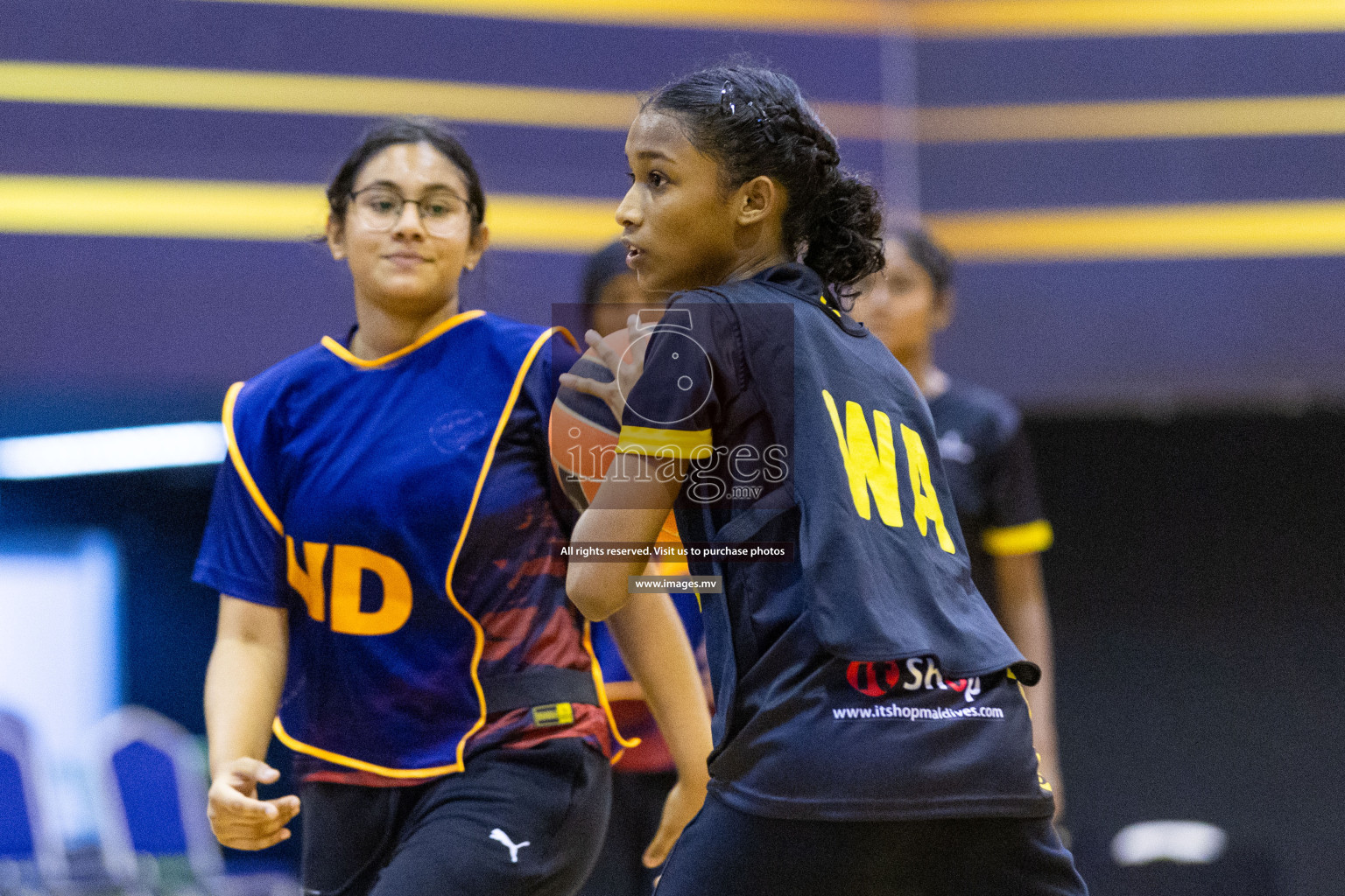 Day2 of 24th Interschool Netball Tournament 2023 was held in Social Center, Male', Maldives on 28th October 2023. Photos: Nausham Waheed / images.mv