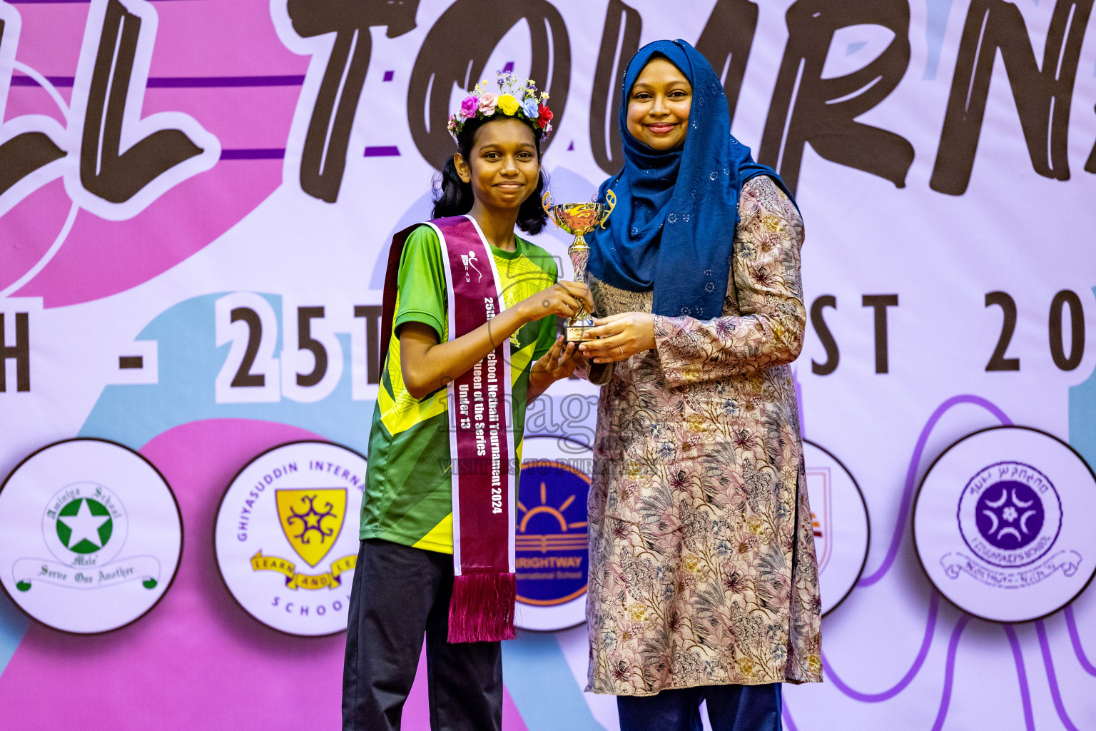 Closing Ceremony of Inter-school Netball Tournament held in Social Center at Male', Maldives on Monday, 26th August 2024. Photos: Hassan Simah / images.mv