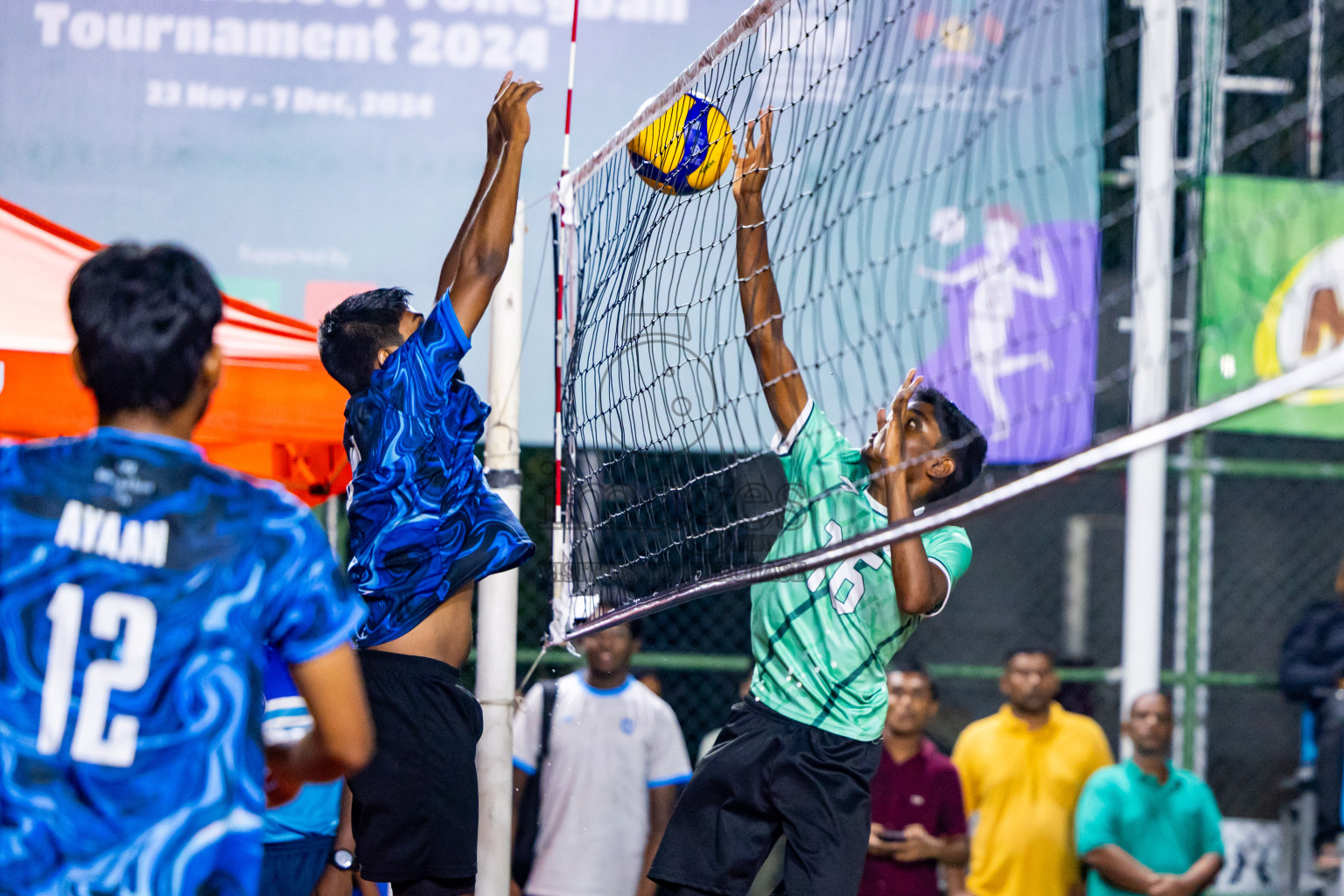 Day 2 of Interschool Volleyball Tournament 2024 was held in Ekuveni Volleyball Court at Male', Maldives on Sunday, 24th November 2024. Photos: Nausham Waheed / images.mv