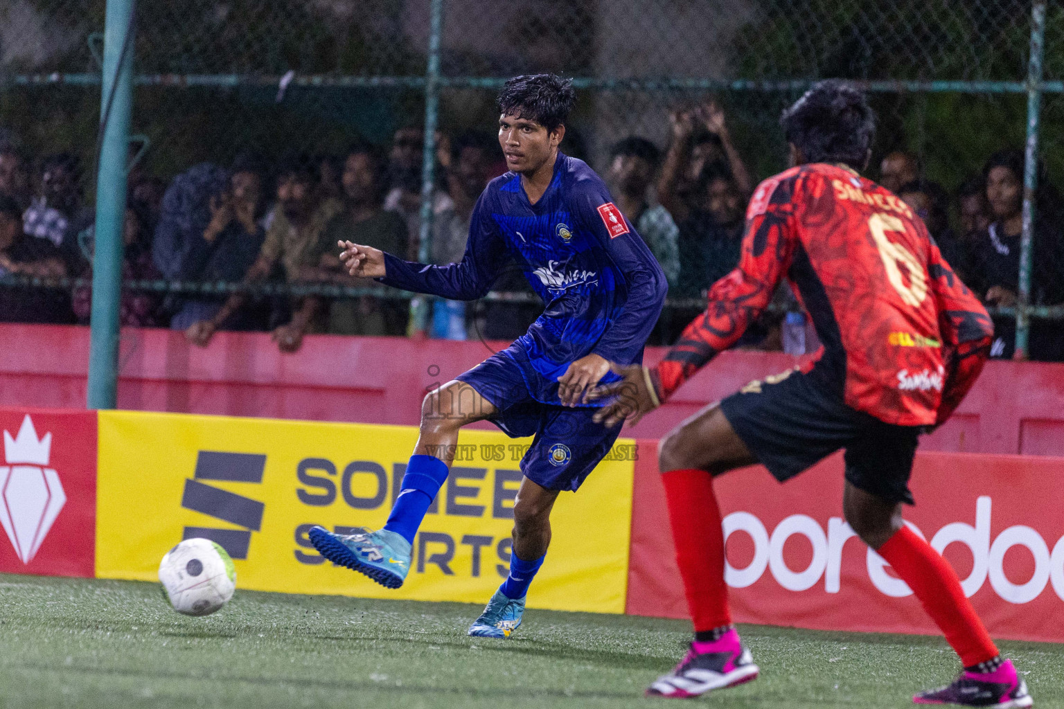 GA Kondey vs GA Dhaandhoo in Day 9 of Golden Futsal Challenge 2024 was held on Tuesday, 23rd January 2024, in Hulhumale', Maldives Photos: Nausham Waheed / images.mv