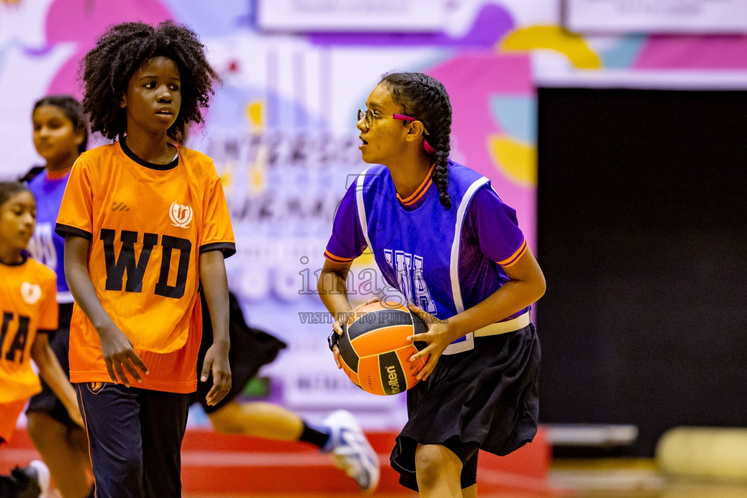 Day 8 of 25th Inter-School Netball Tournament was held in Social Center at Male', Maldives on Sunday, 18th August 2024. Photos: Nausham Waheed / images.mv